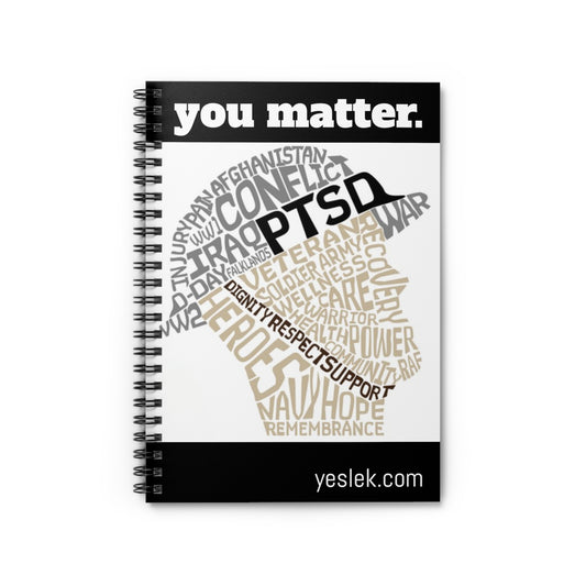 You Matter Vet PTSD Spiral Notebook - Ruled Line