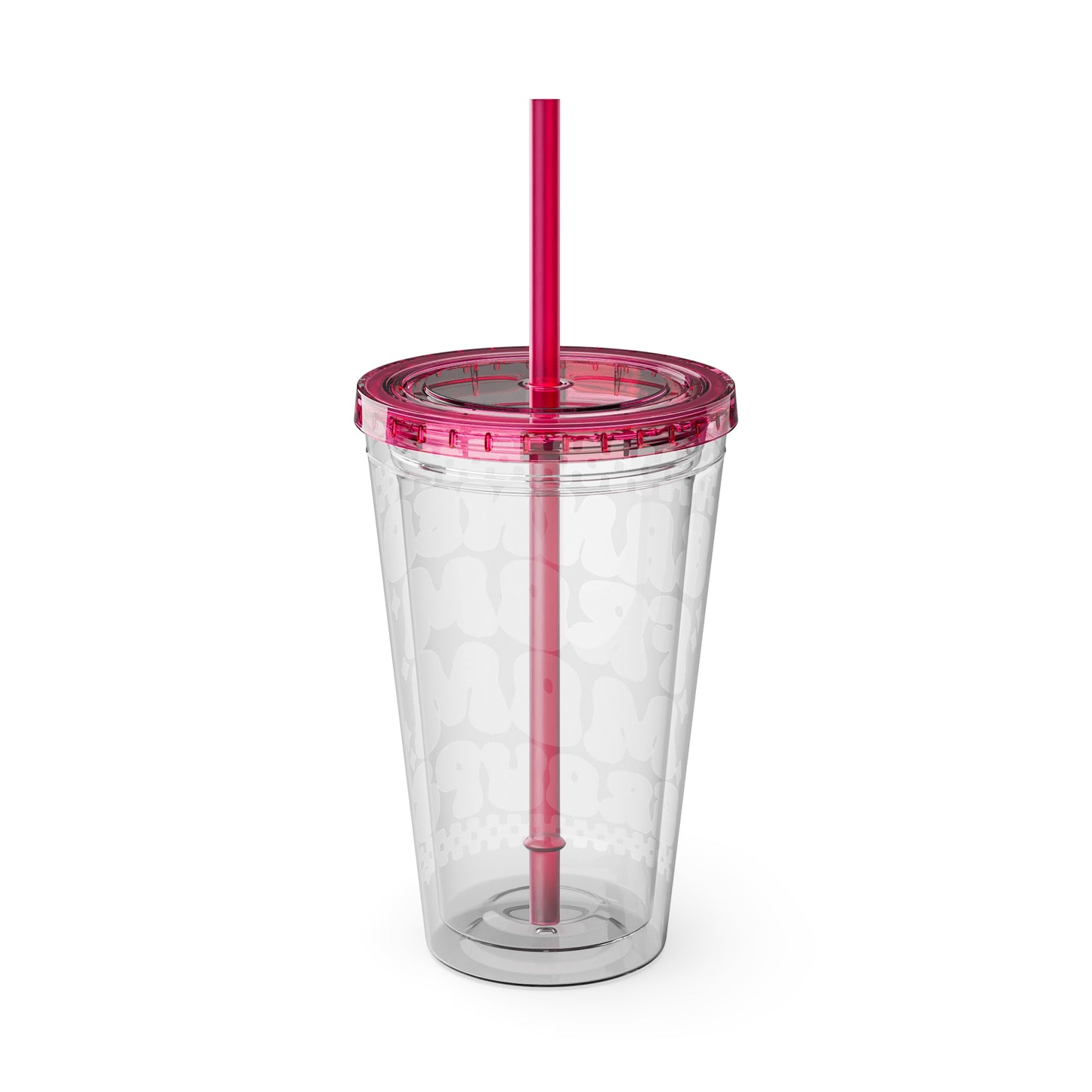 Banned From Mom Groups Sunsplash Tumbler with Straw, 16oz