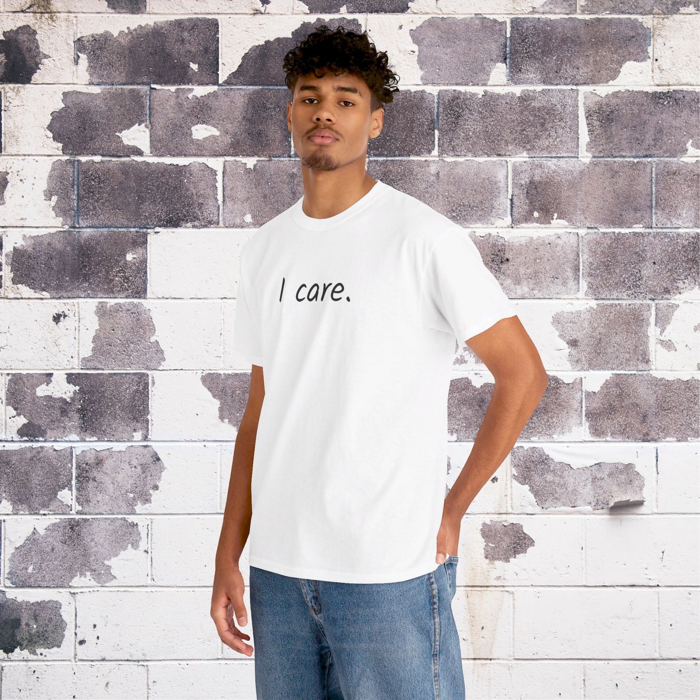 I Care Unisex Heavy Cotton Tee