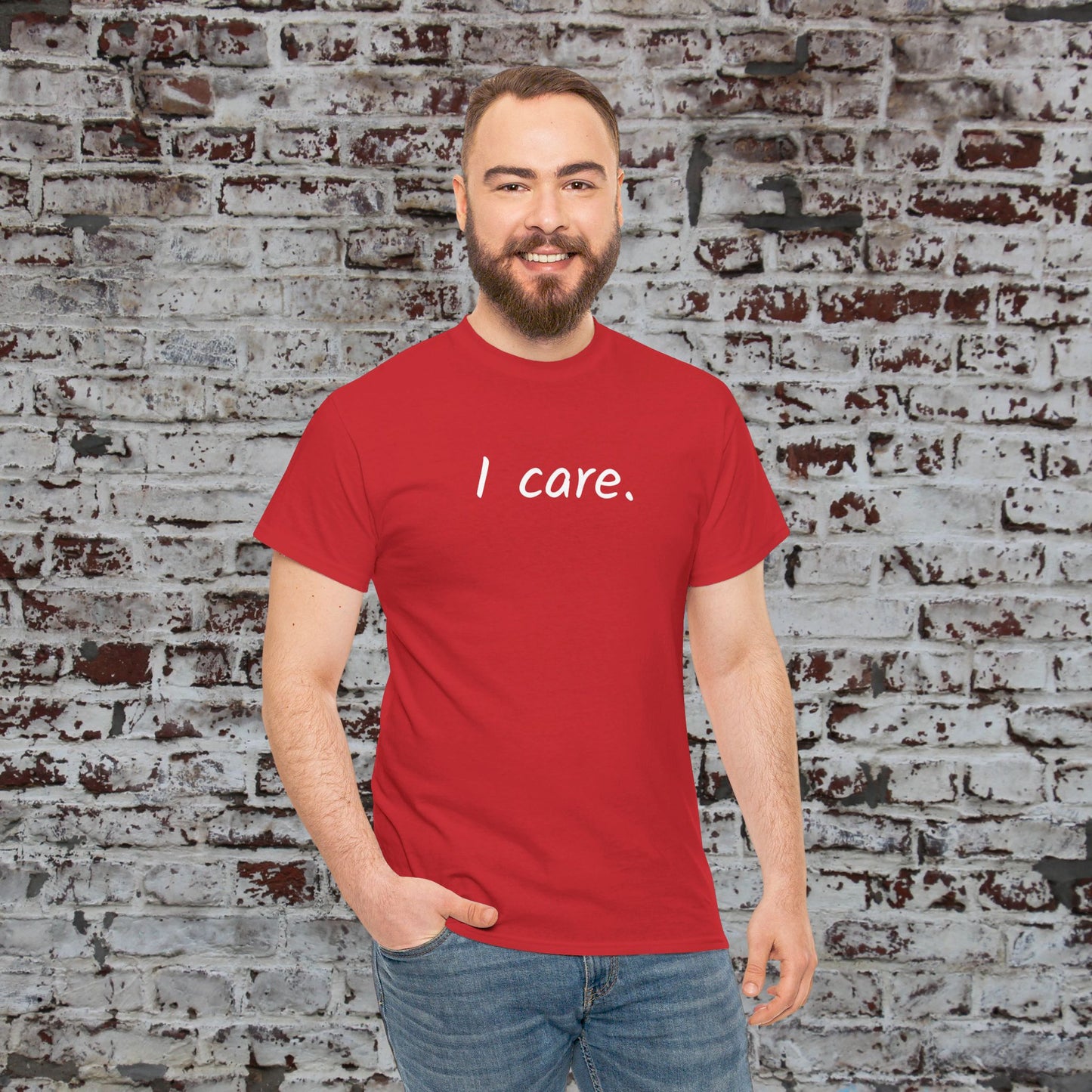 I Care Unisex Heavy Cotton Tee