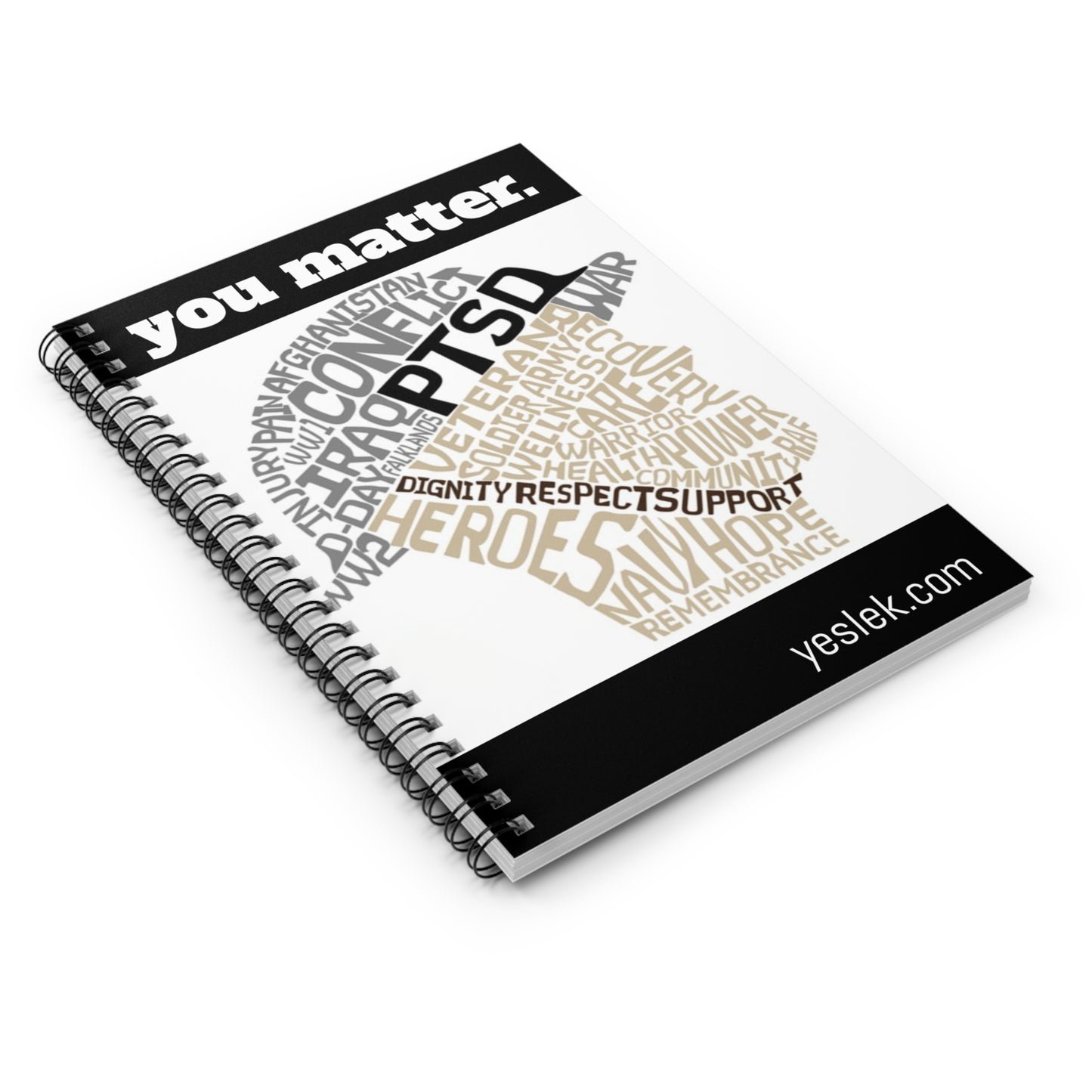 You Matter Vet PTSD Spiral Notebook - Ruled Line