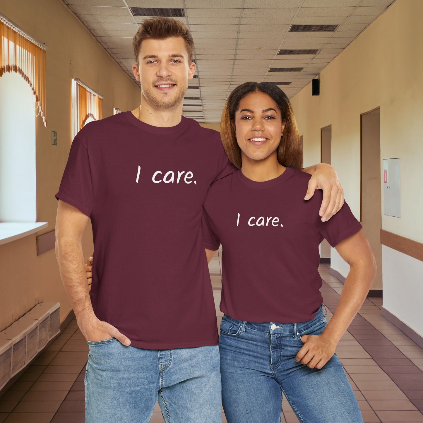 I Care Unisex Heavy Cotton Tee