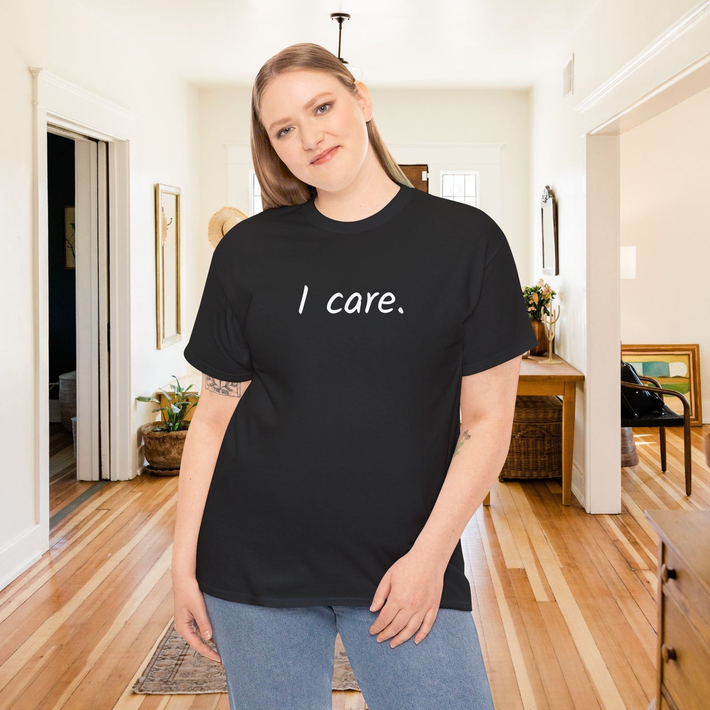 I Care Unisex Heavy Cotton Tee