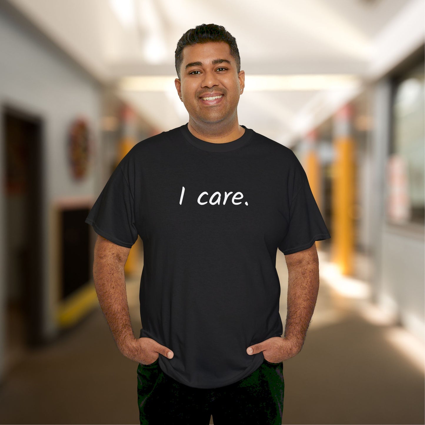 I Care Unisex Heavy Cotton Tee