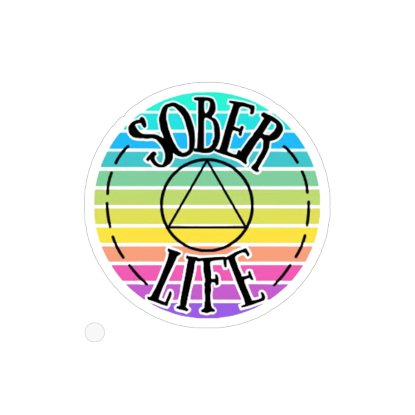 Sober Life Transparent Outdoor Stickers, Die-Cut, 1pc