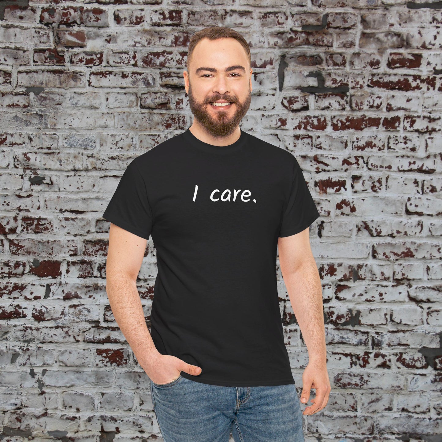 I Care Unisex Heavy Cotton Tee