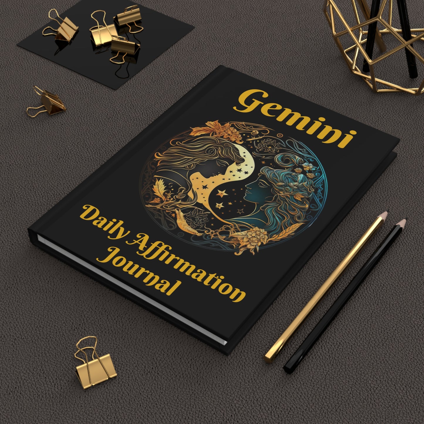 Gemini Daily Affirmation Hardcover Journal Matte