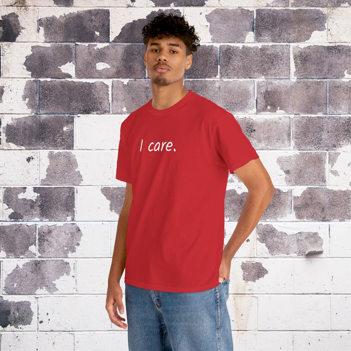 I Care Unisex Heavy Cotton Tee