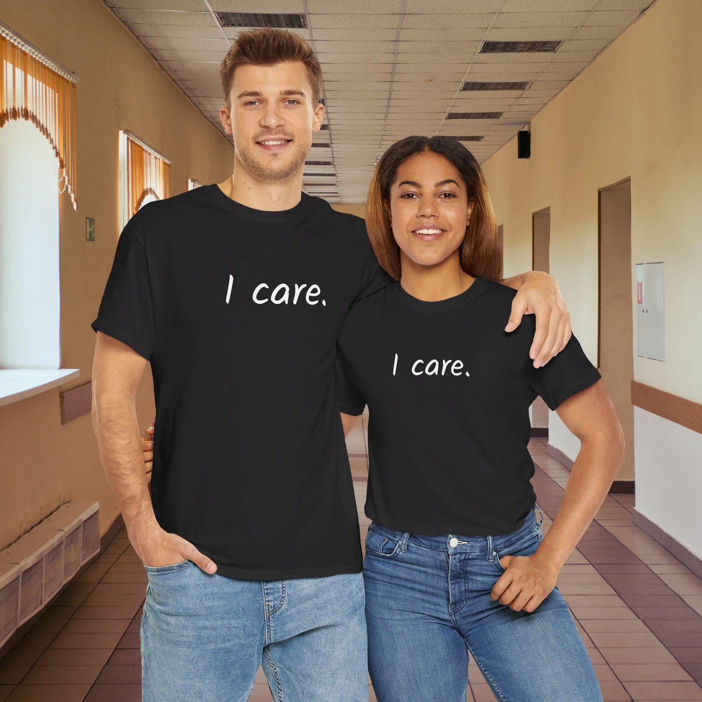 I Care Unisex Heavy Cotton Tee