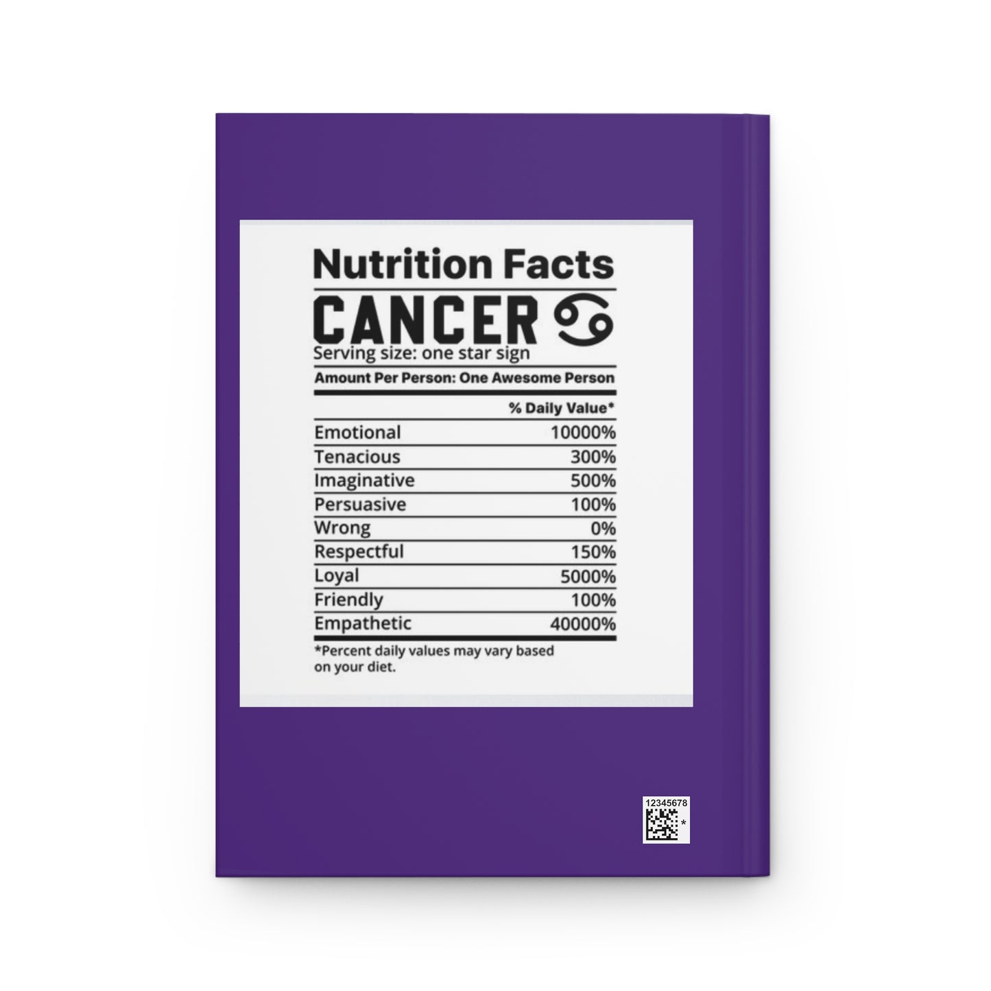 Cancer Daily Affirmation Hardcover Journal Matte