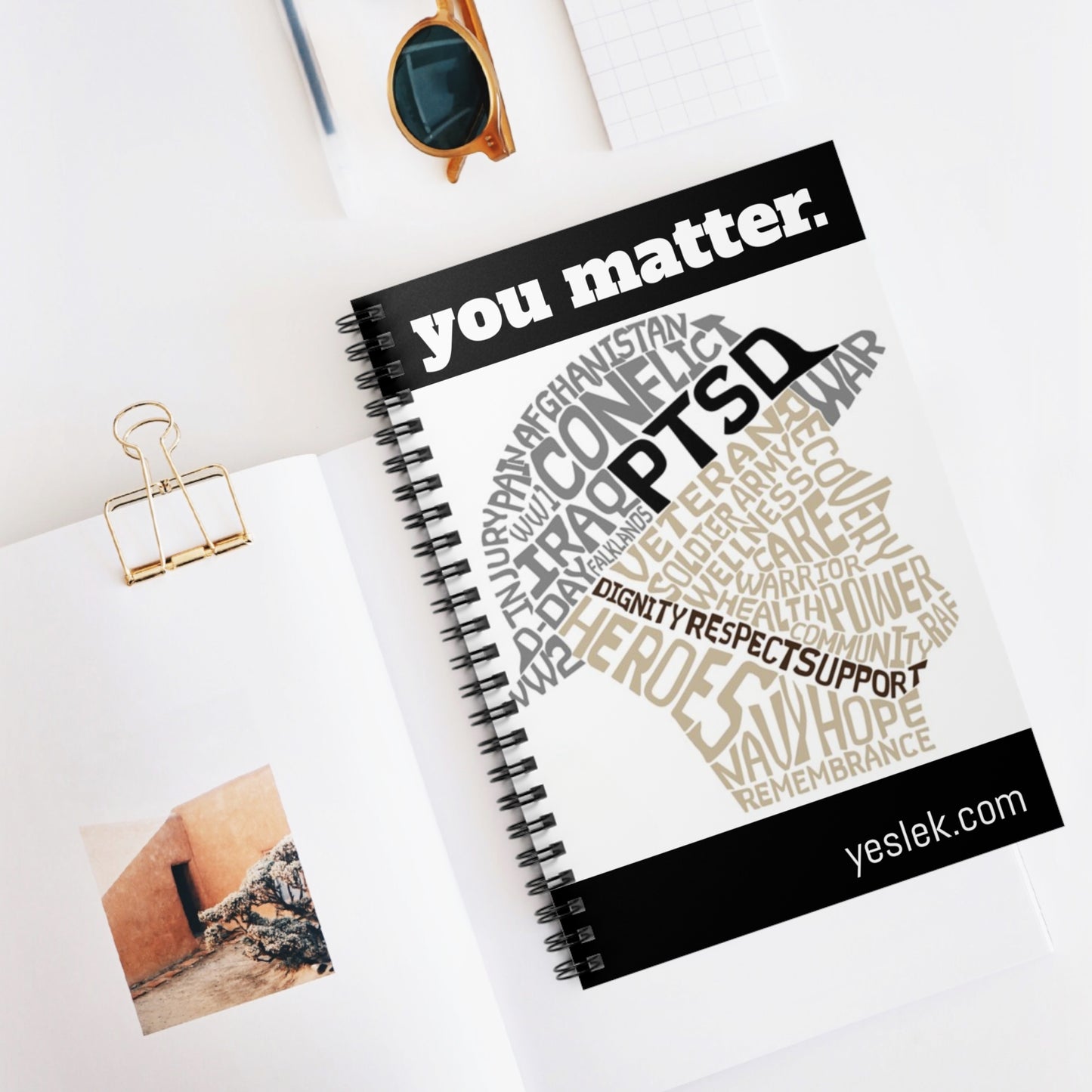 You Matter Vet PTSD Spiral Notebook - Ruled Line