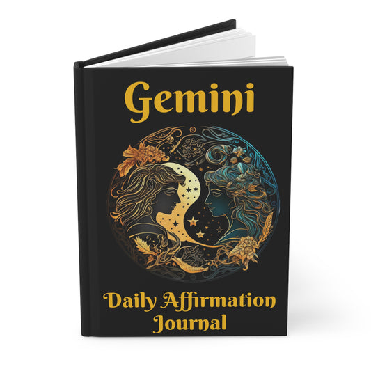 Gemini Daily Affirmation Hardcover Journal Matte