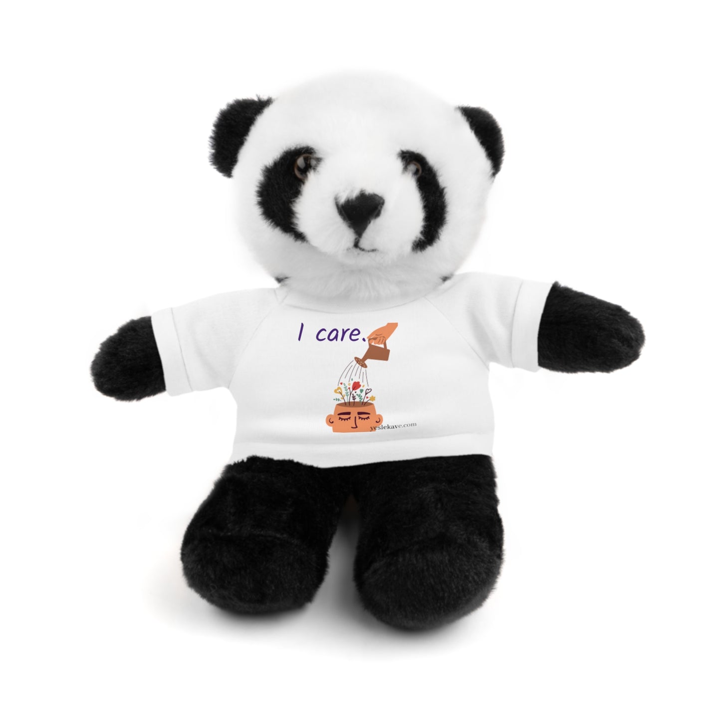 Stuffed Animals with "I Care" Mental Health Tee