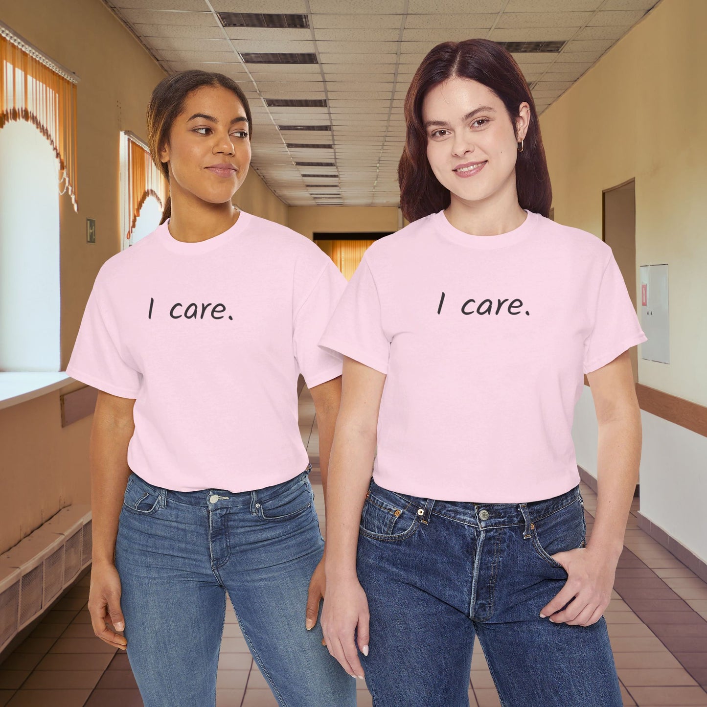 I Care Unisex Heavy Cotton Tee