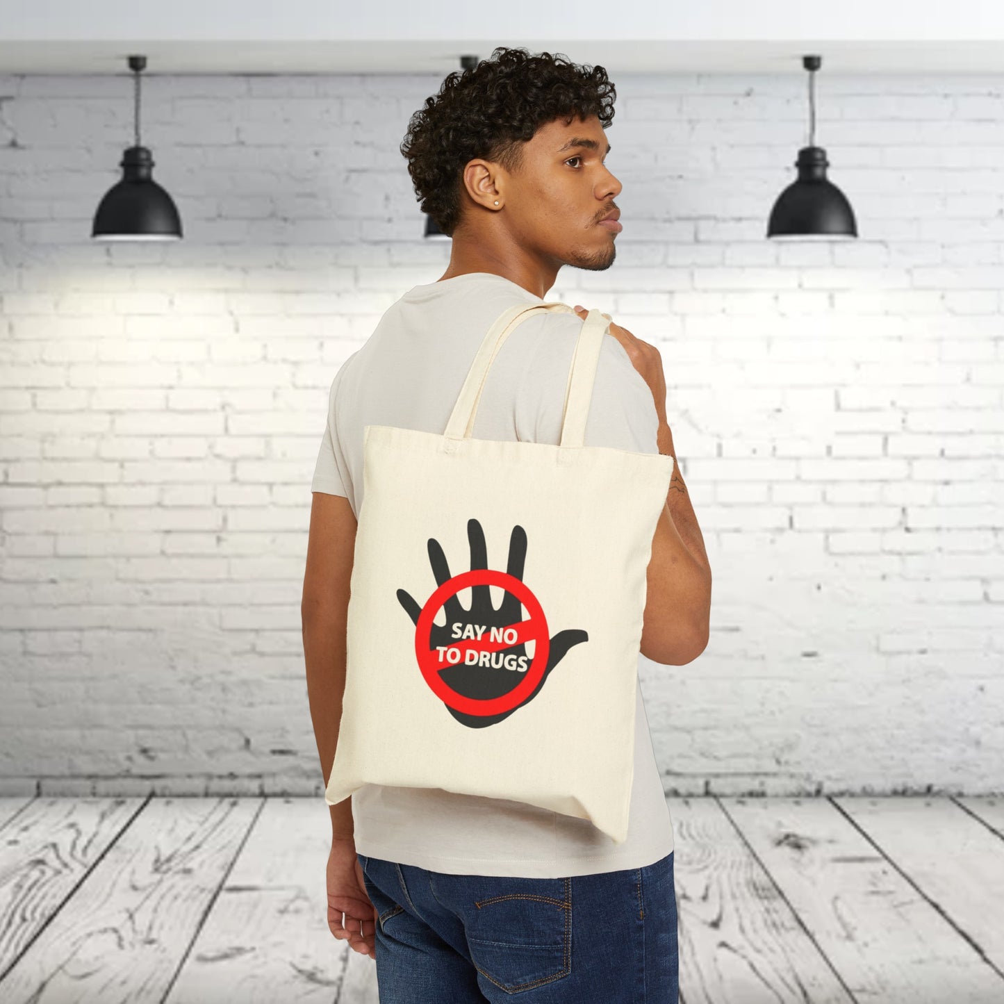 Say No Cotton Canvas Tote Bag