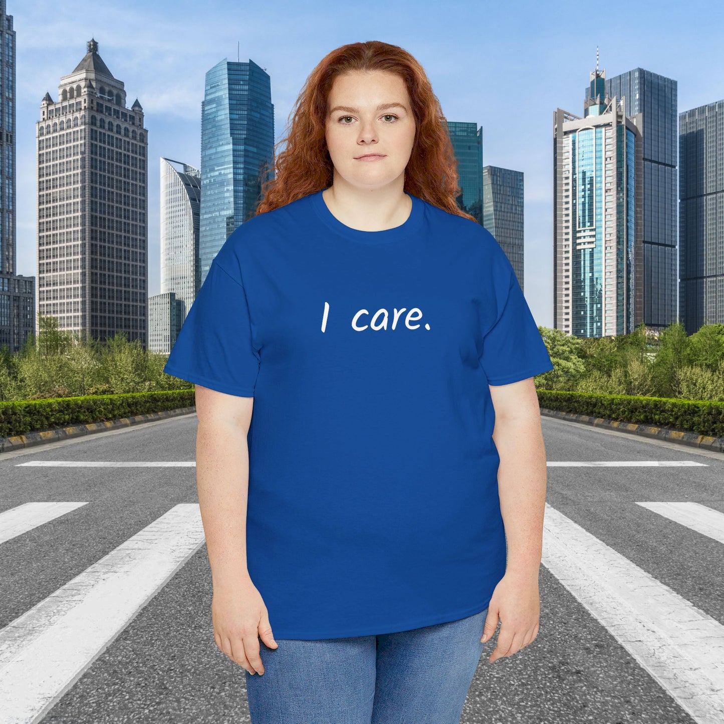 I Care Unisex Heavy Cotton Tee