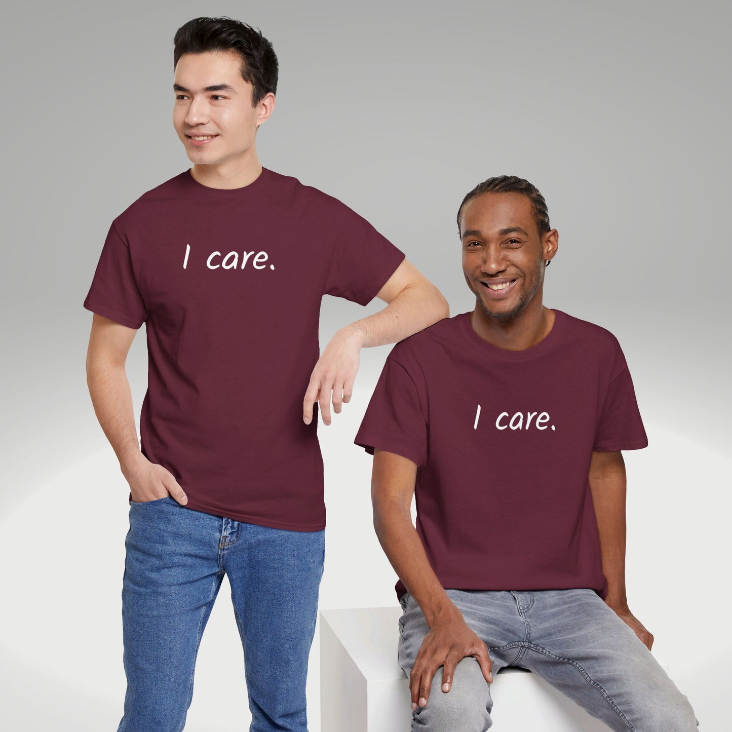 I Care Unisex Heavy Cotton Tee