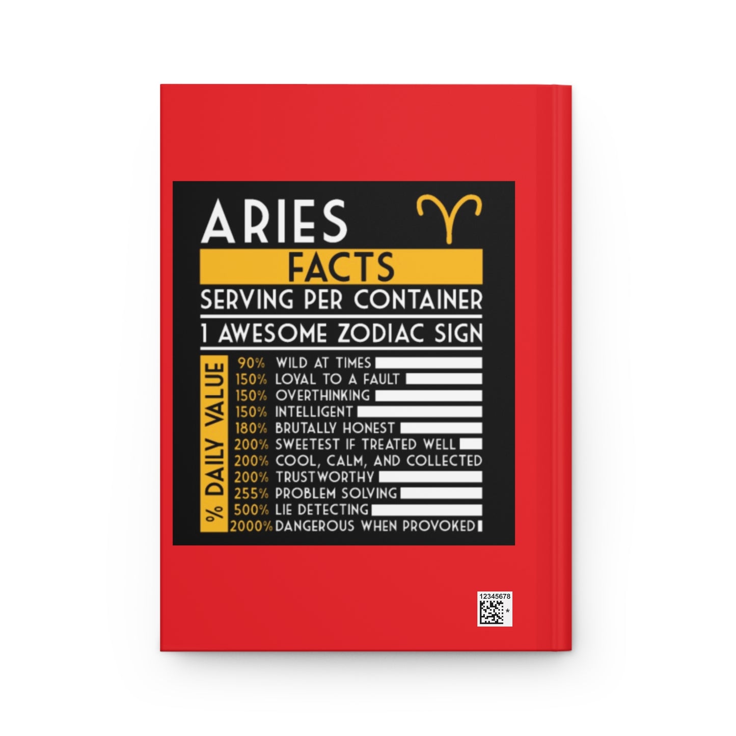 Aries Daily Affirmation Hardcover Journal Matte