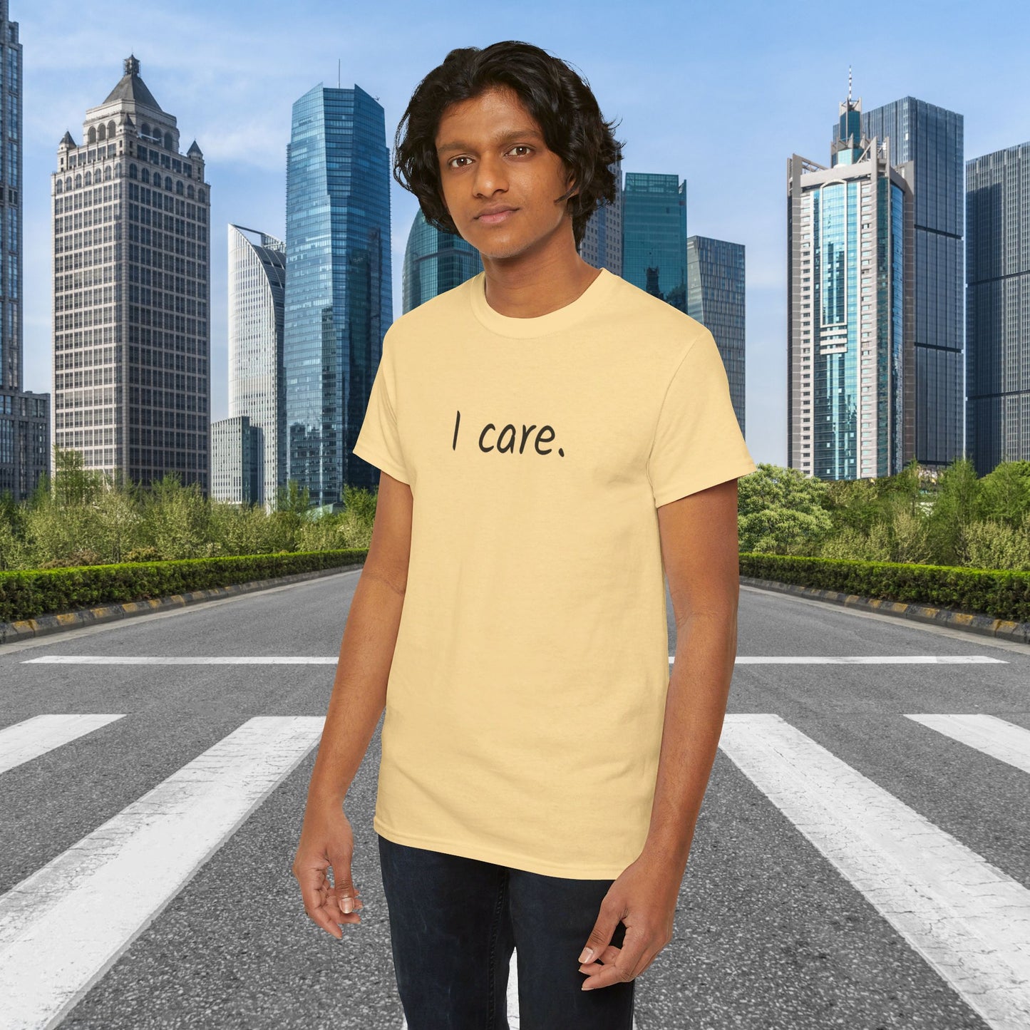 I Care Unisex Heavy Cotton Tee