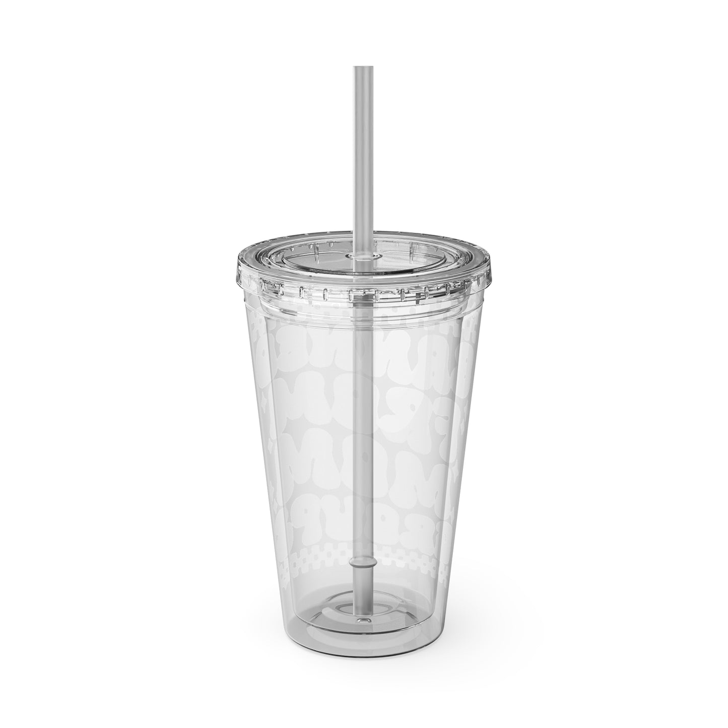 Banned From Mom Groups Sunsplash Tumbler with Straw, 16oz