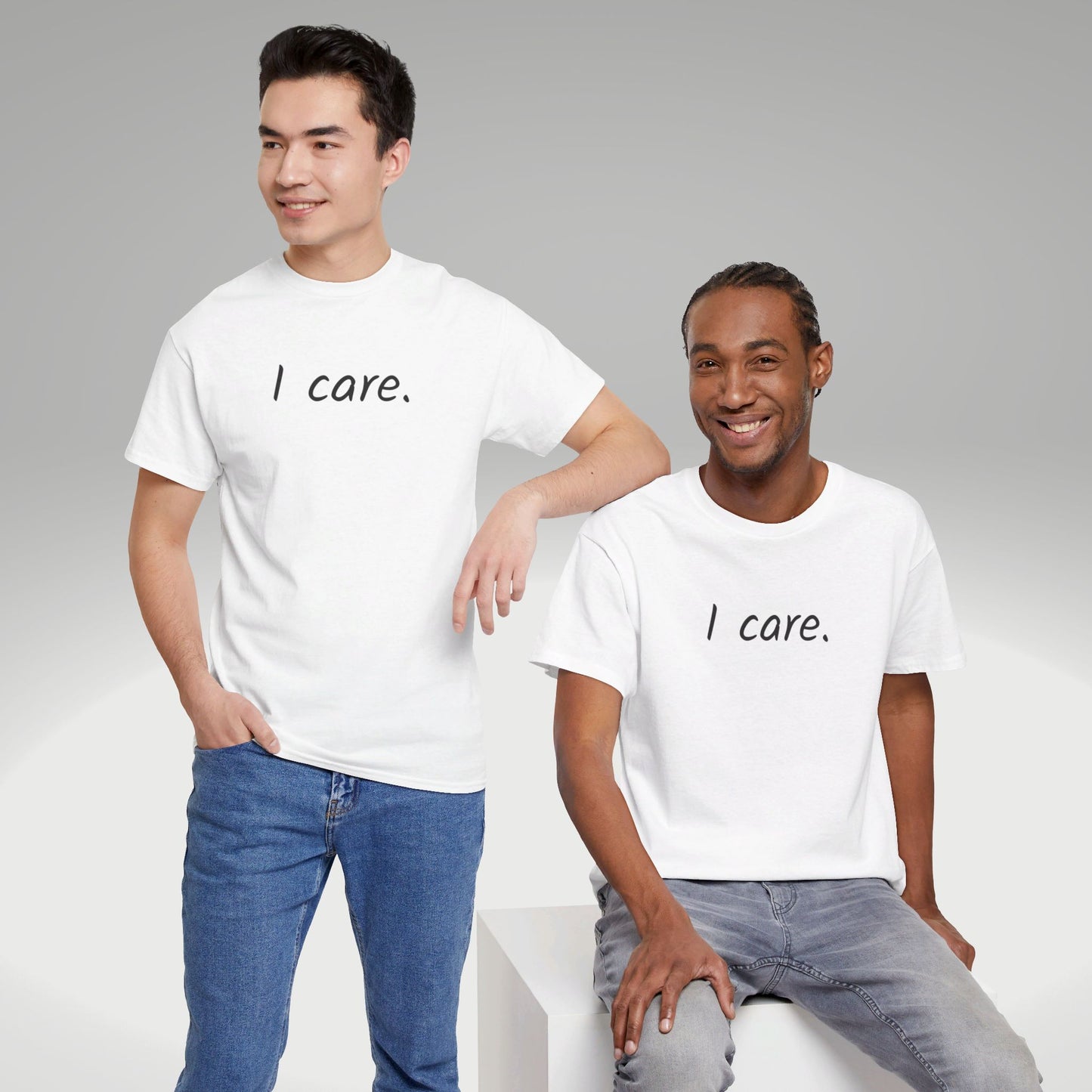 I Care Unisex Heavy Cotton Tee