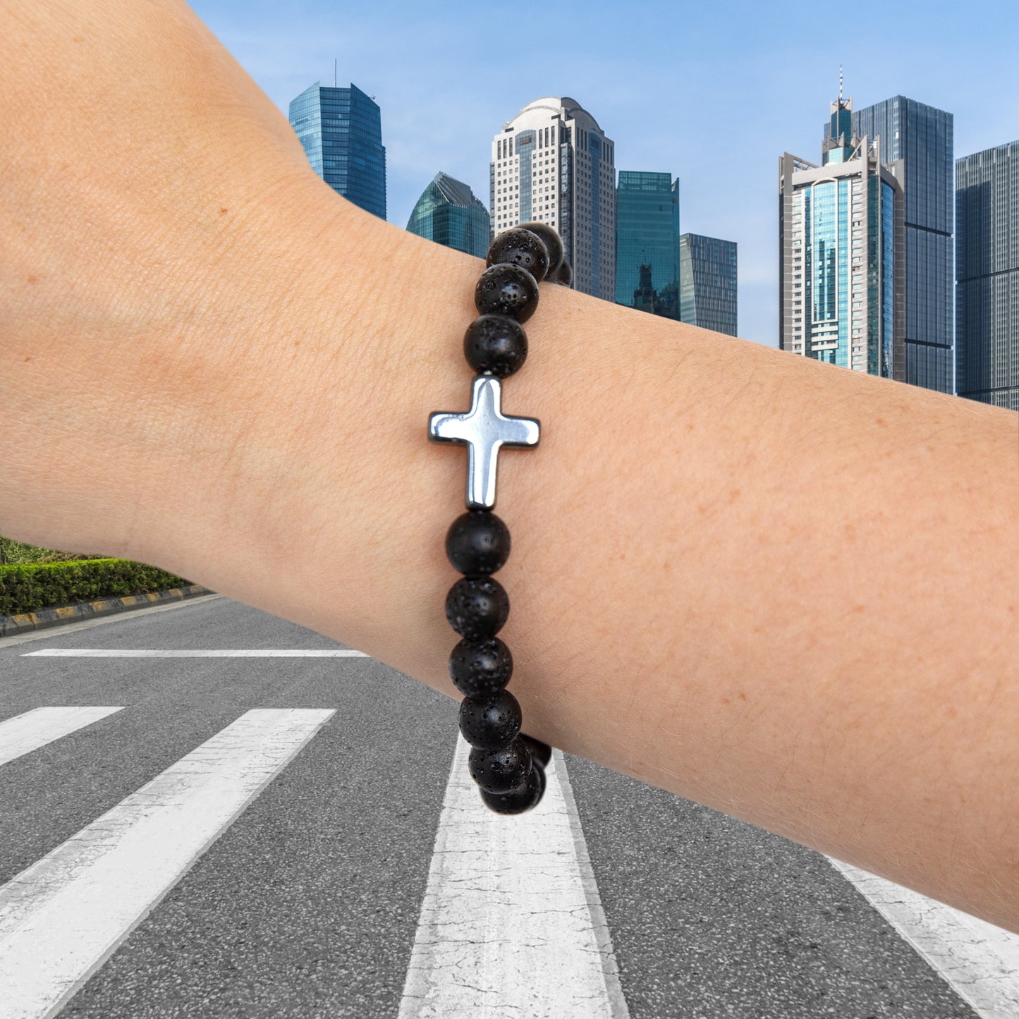 Cross Bead Bracelet And Suicide Awareness Veterans Image