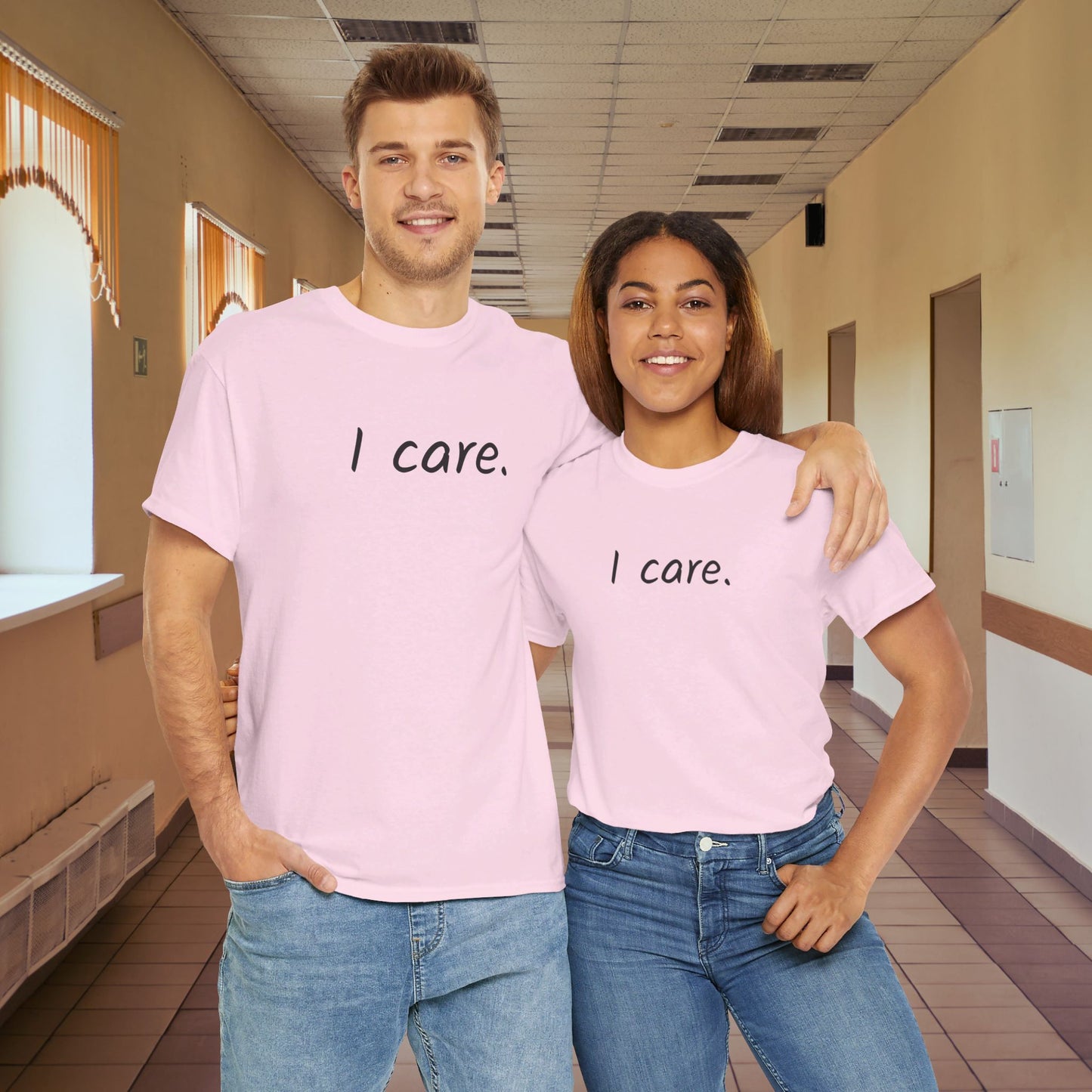 I Care Unisex Heavy Cotton Tee