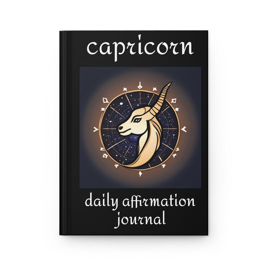 Capricorn Daily Affirmation Hardcover Journal Matte