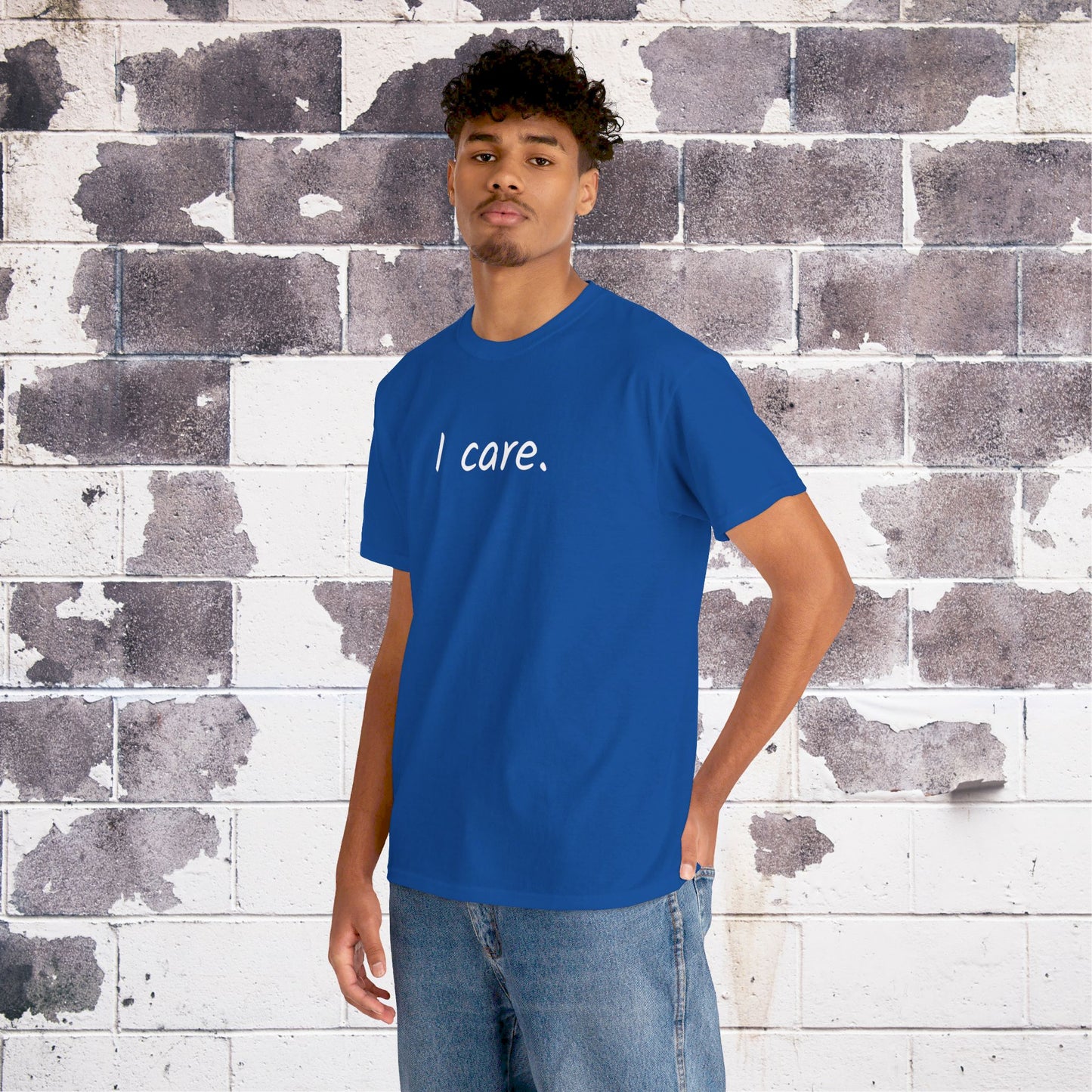 I Care Unisex Heavy Cotton Tee