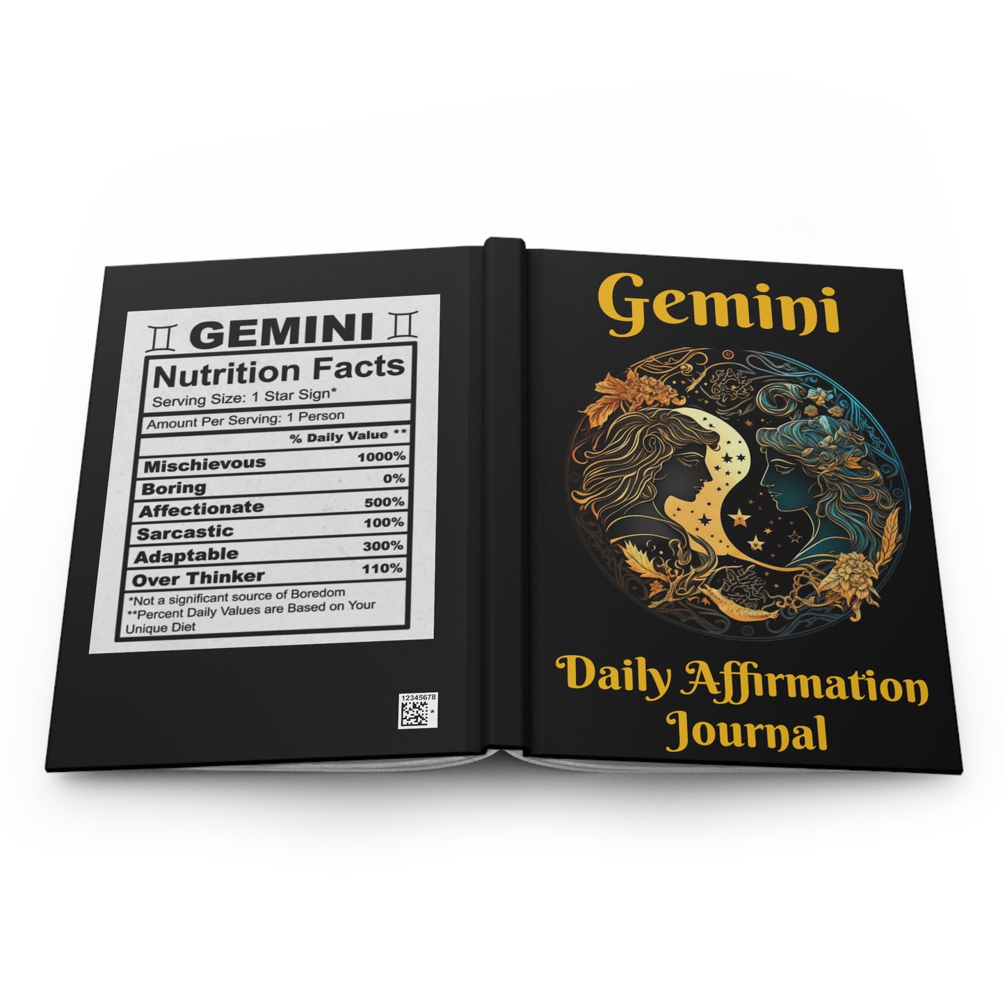 Gemini Daily Affirmation Hardcover Journal Matte