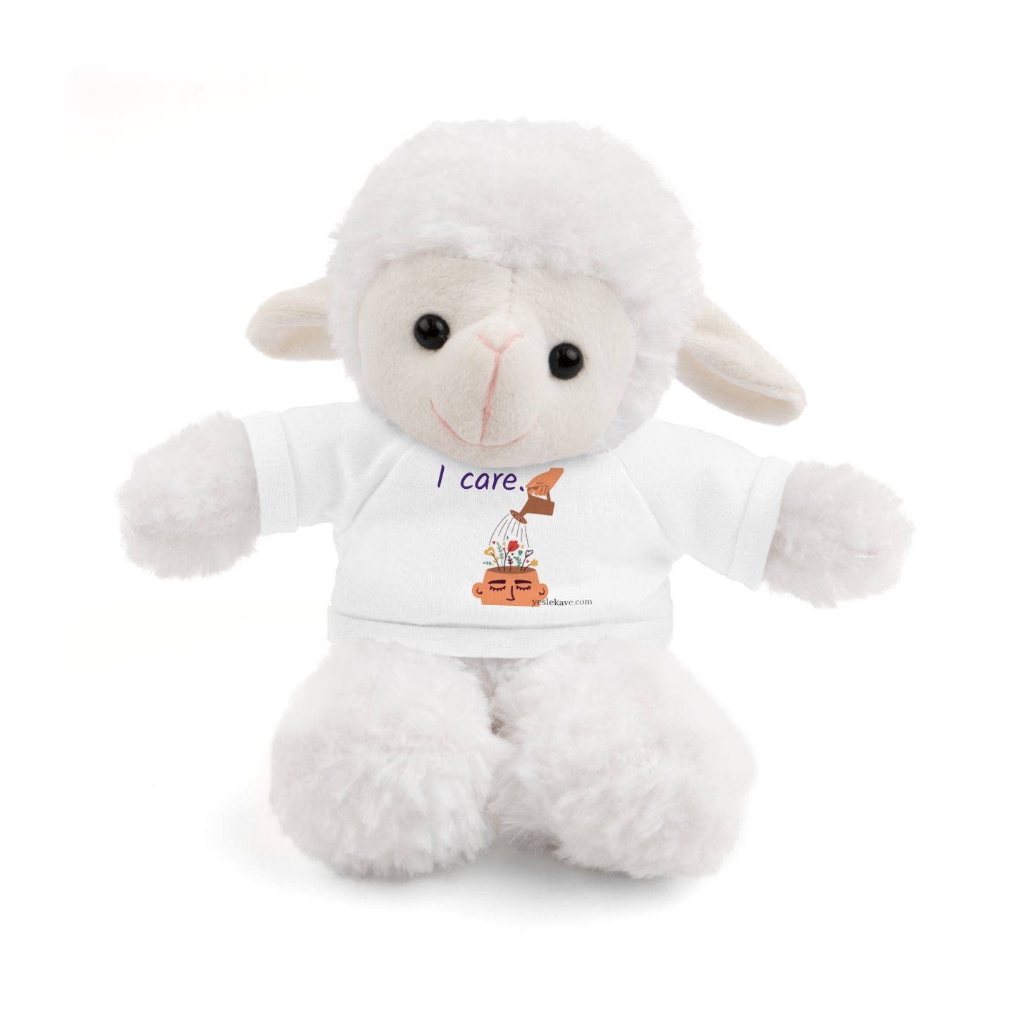 Stuffed Animals with "I Care" Mental Health Tee