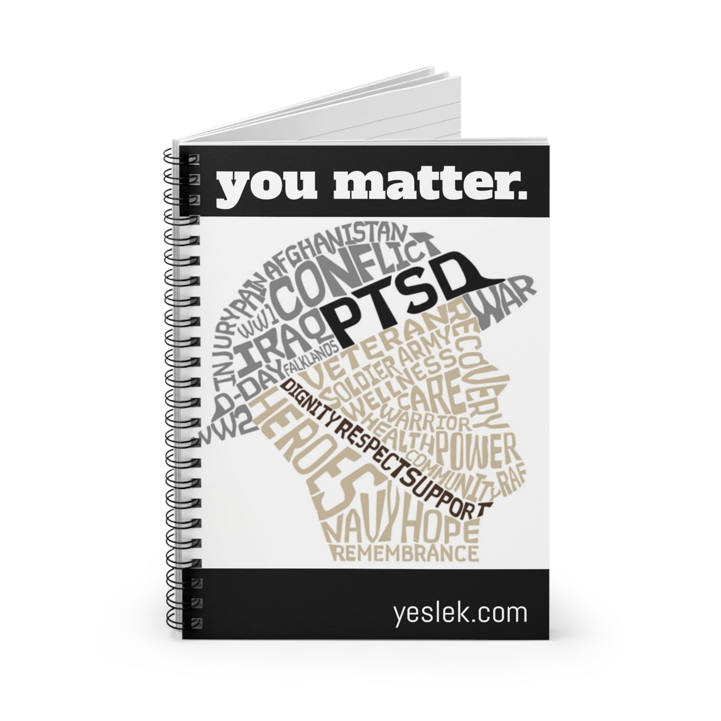 You Matter Vet PTSD Spiral Notebook - Ruled Line