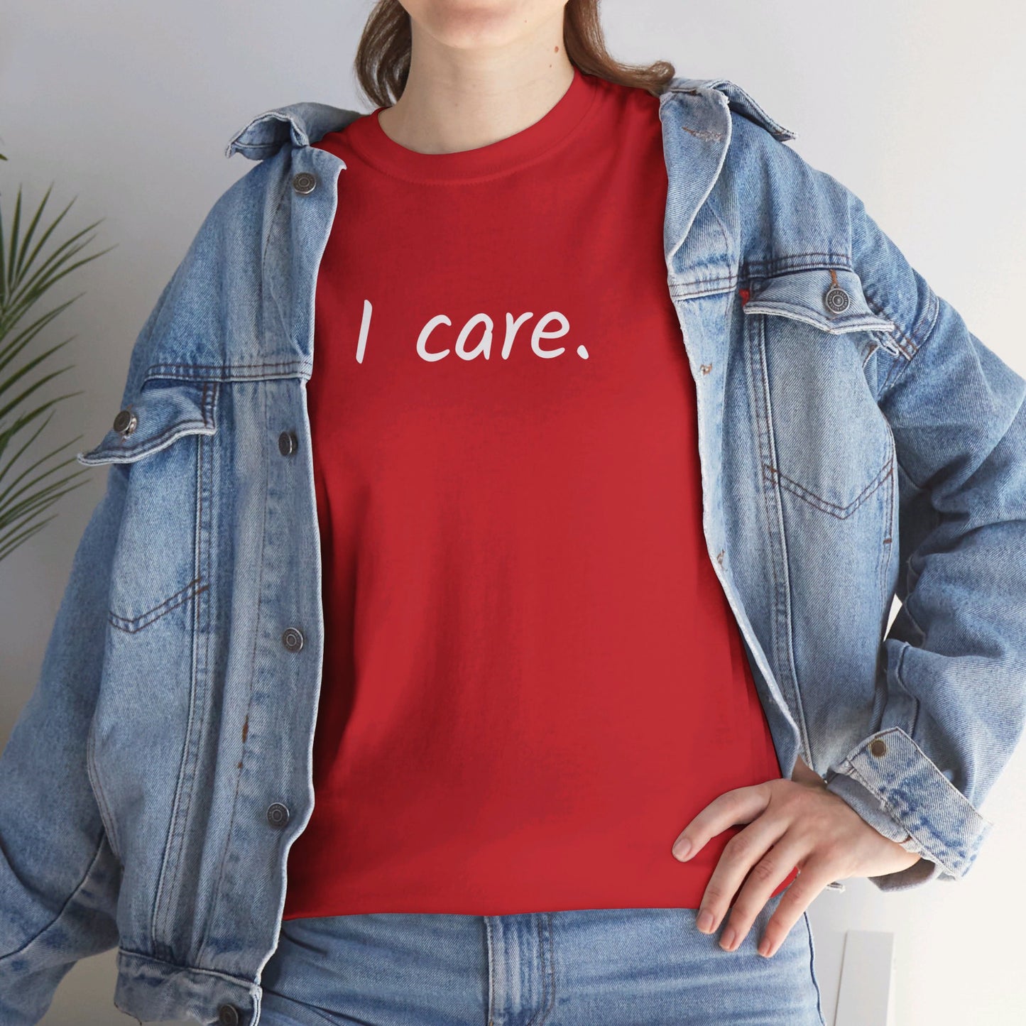 I Care Unisex Heavy Cotton Tee