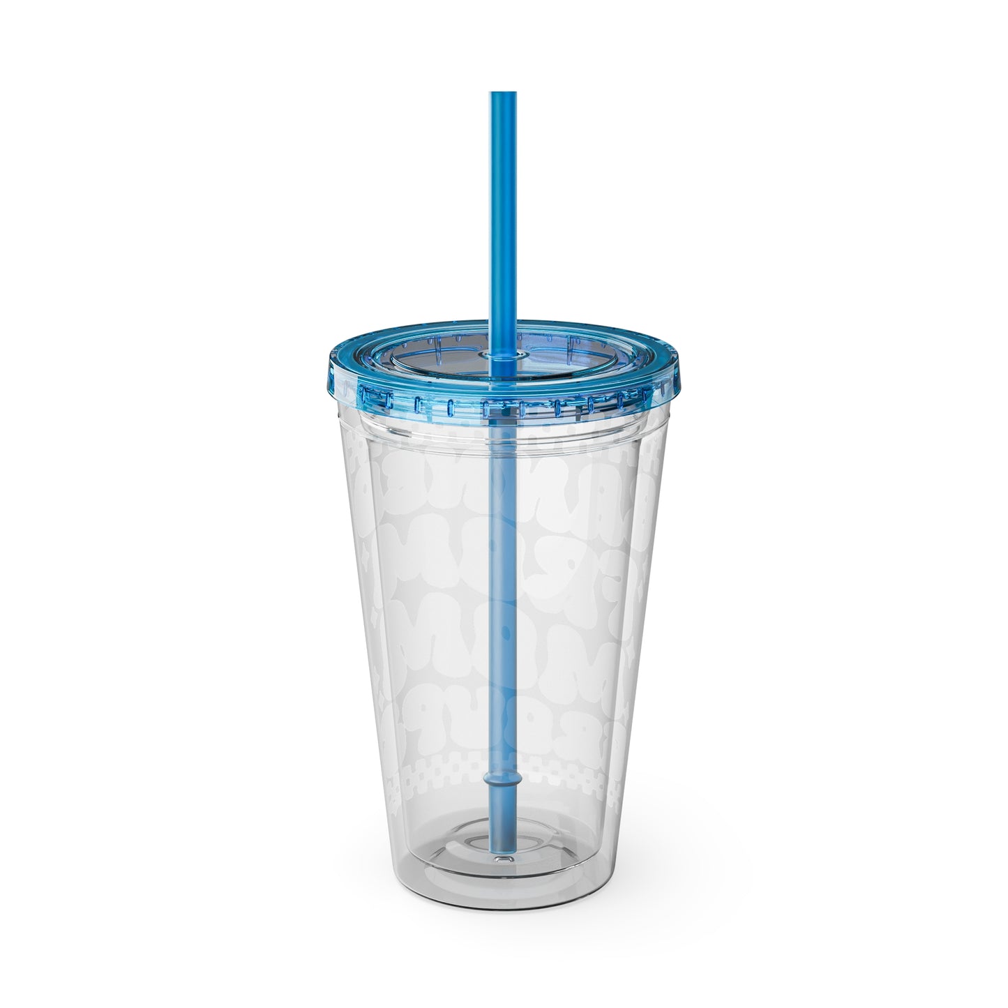 Banned From Mom Groups Sunsplash Tumbler with Straw, 16oz