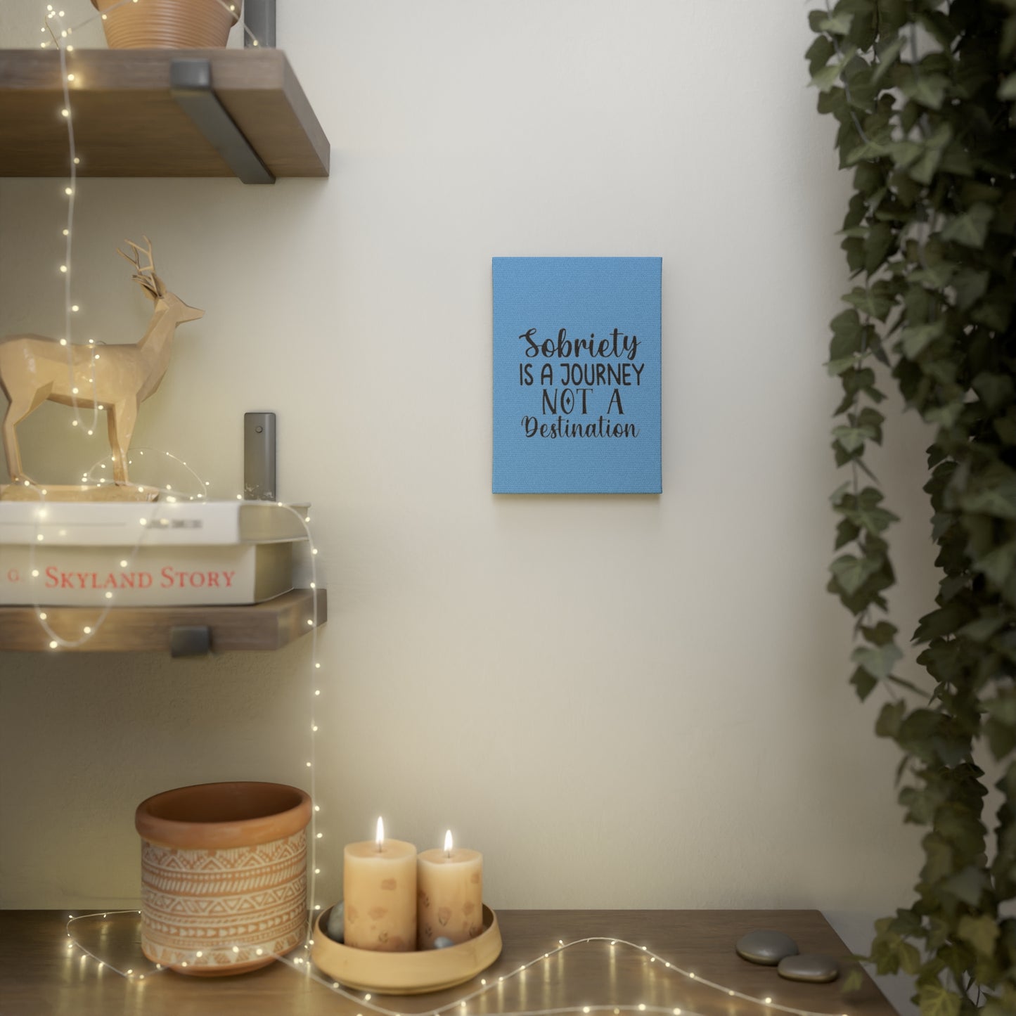 Canvas Tile - Sobriety is a Journey Wall Decor