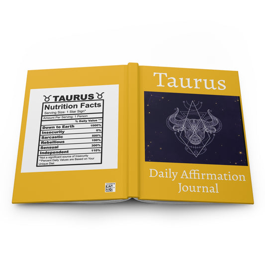 Taurus Daily Affirmation Hardcover Journal Matte