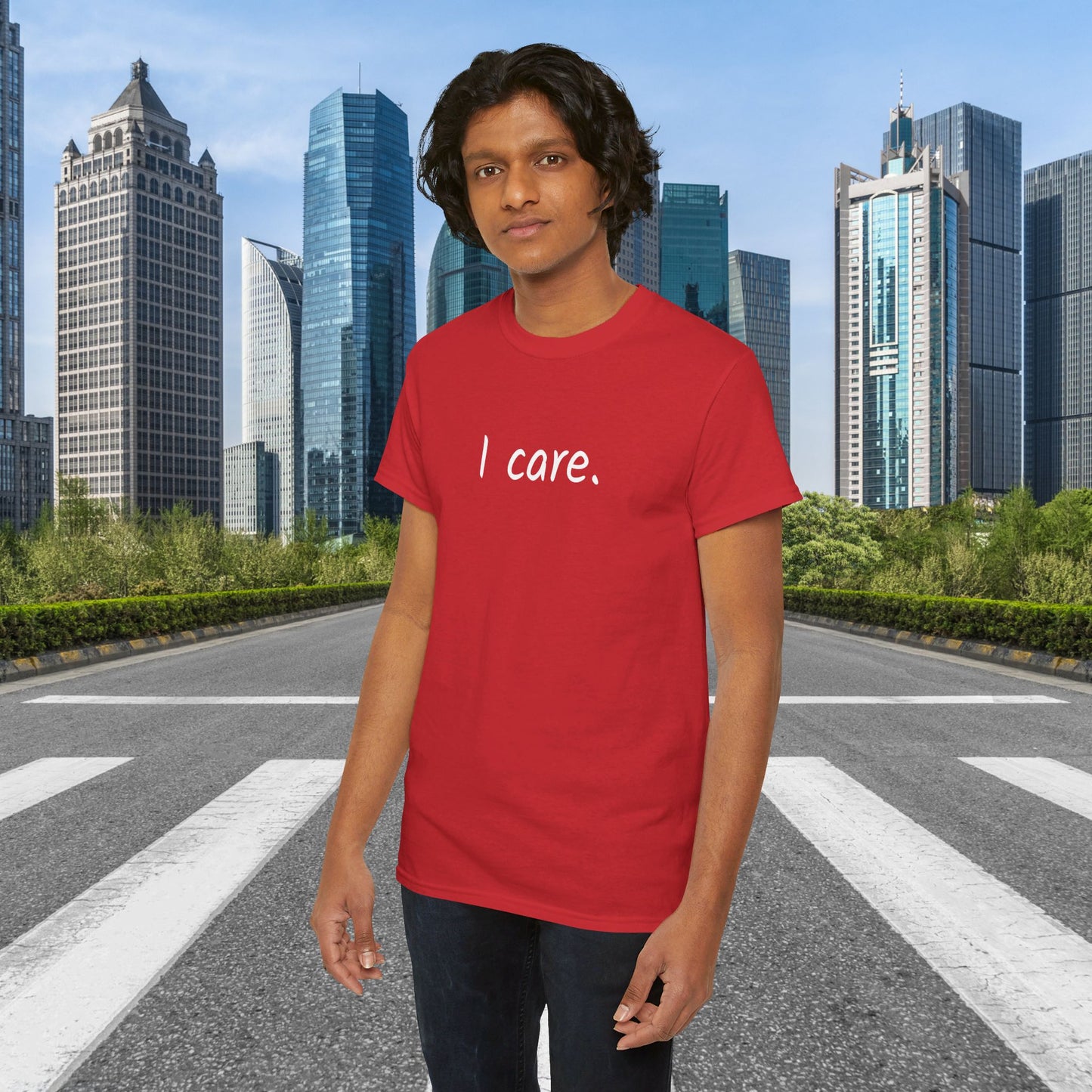 I Care Unisex Heavy Cotton Tee