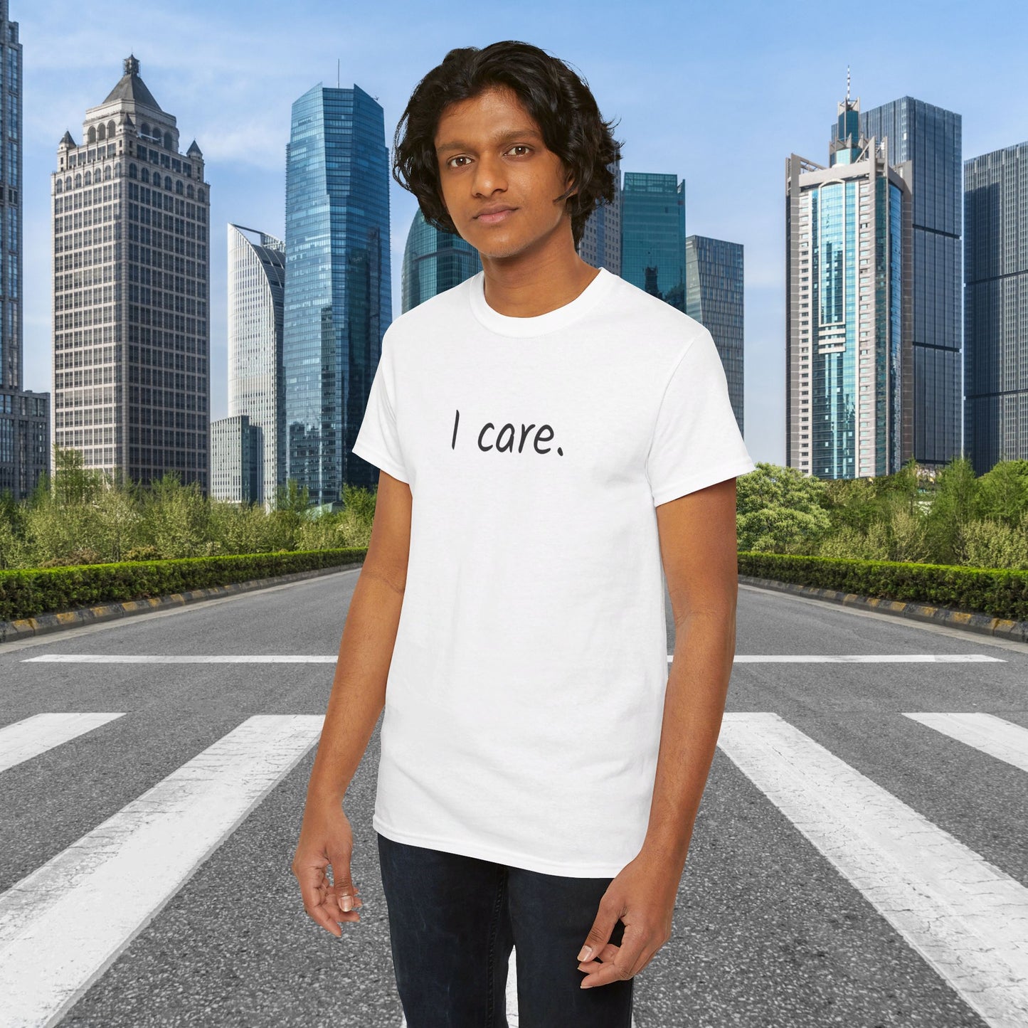 I Care Unisex Heavy Cotton Tee