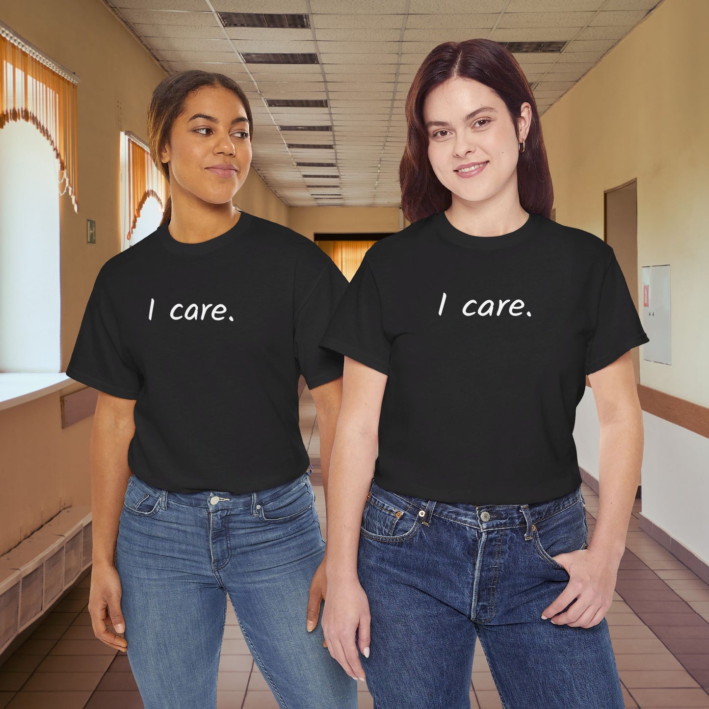 I Care Unisex Heavy Cotton Tee