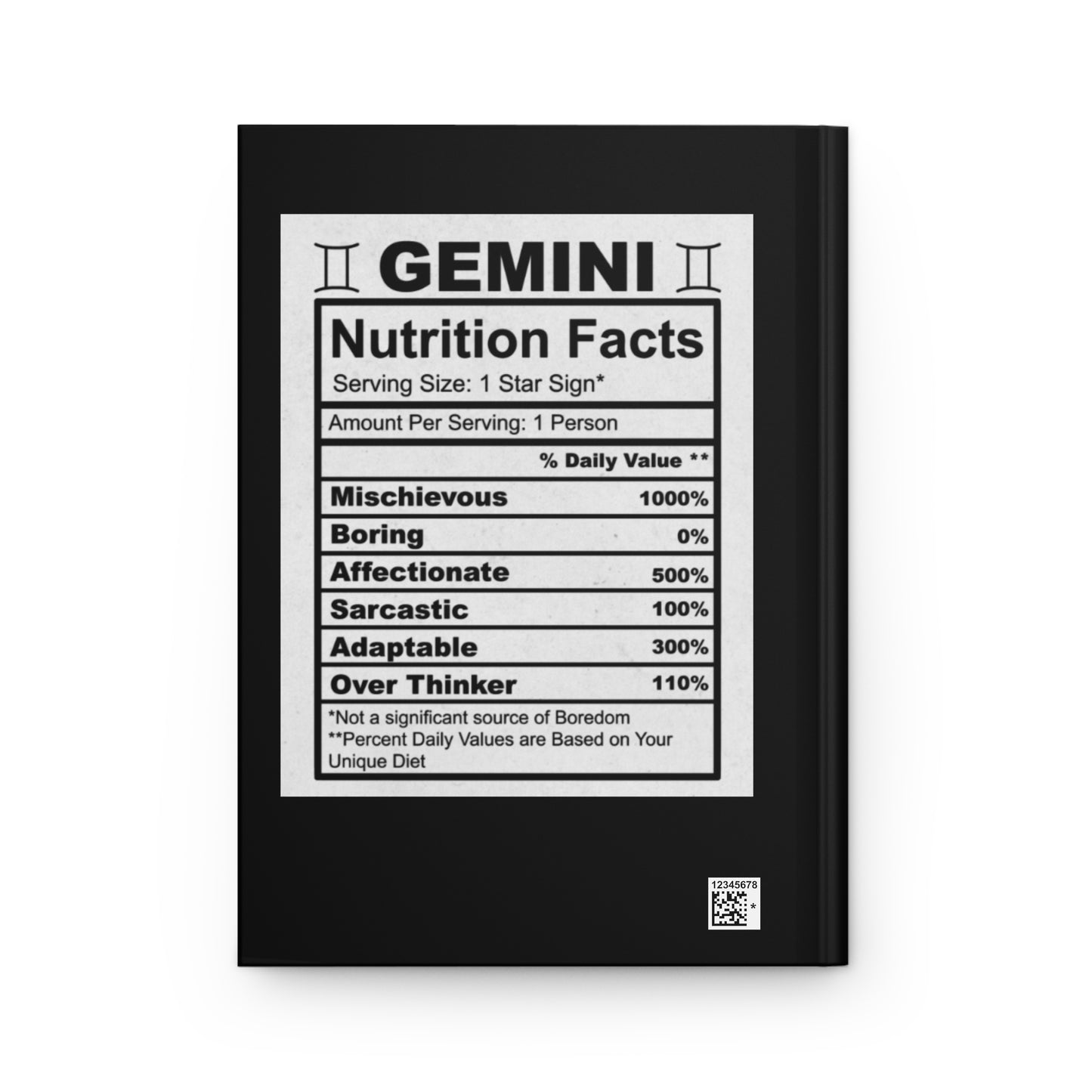 Gemini Daily Affirmation Hardcover Journal Matte