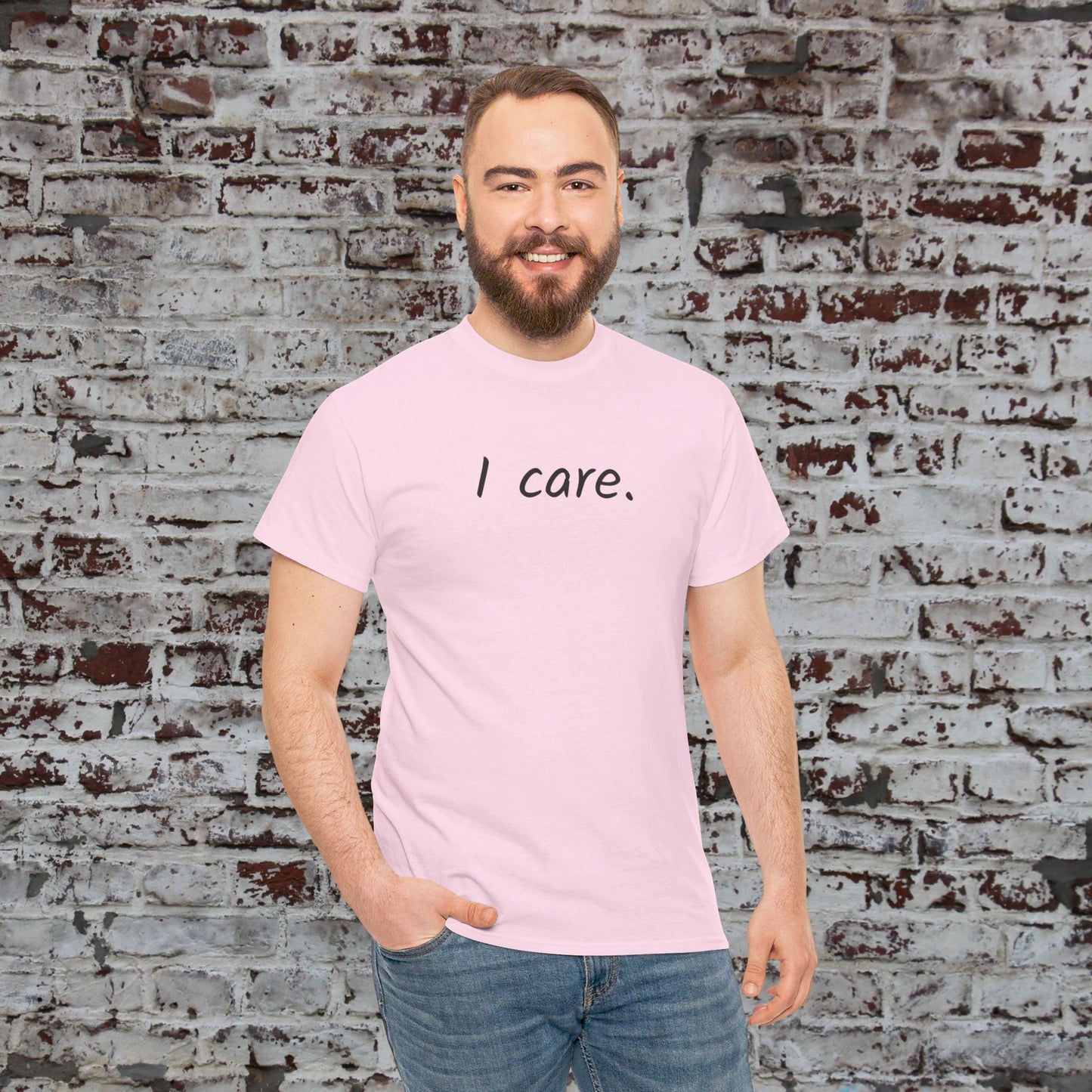 I Care Unisex Heavy Cotton Tee