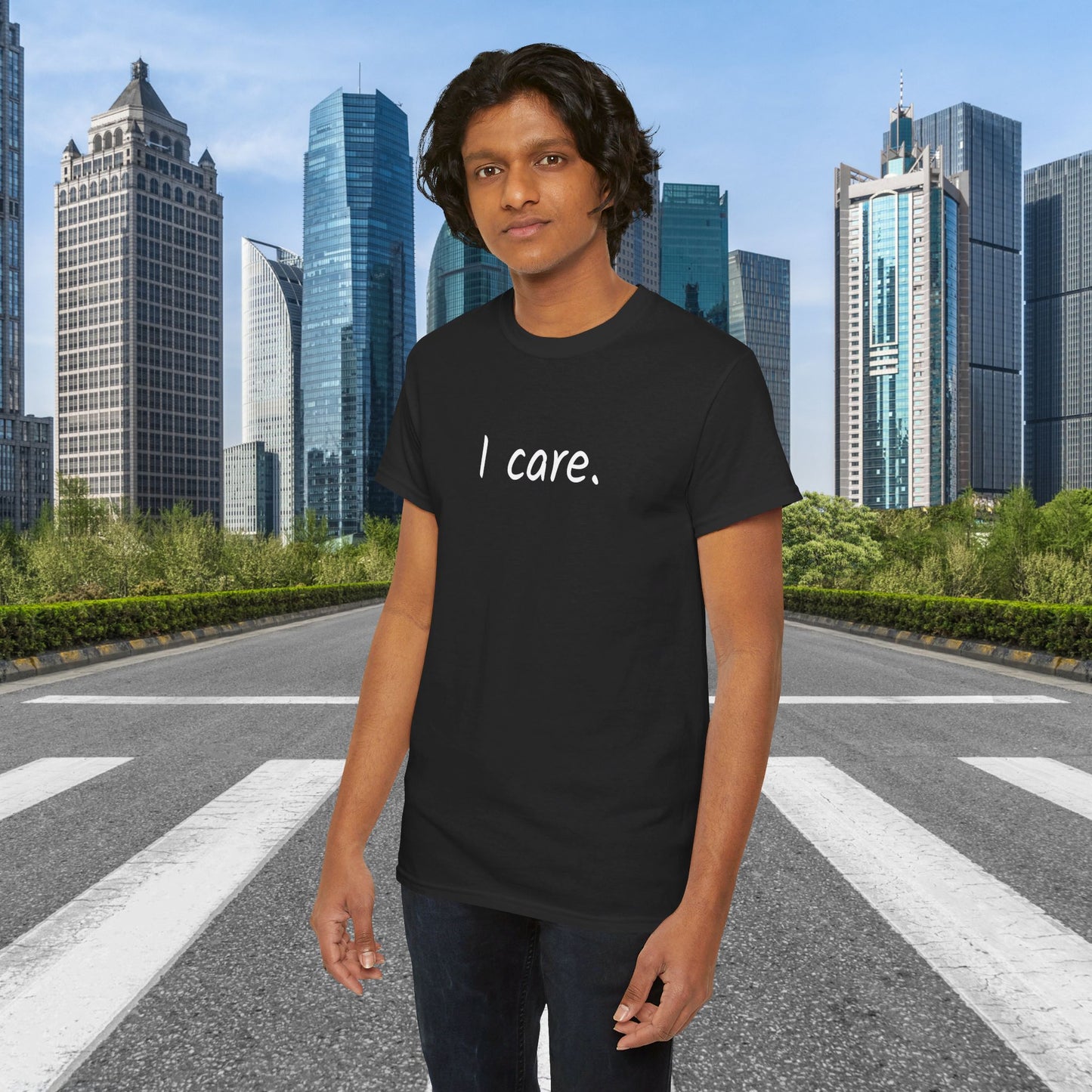 I Care Unisex Heavy Cotton Tee