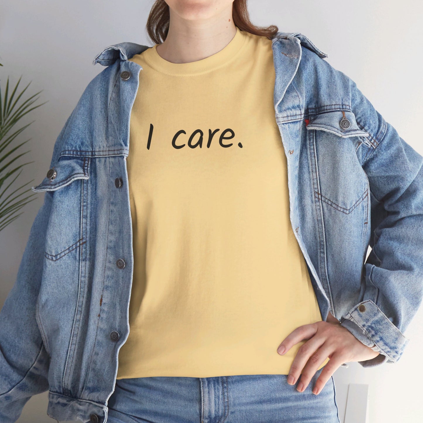 I Care Unisex Heavy Cotton Tee