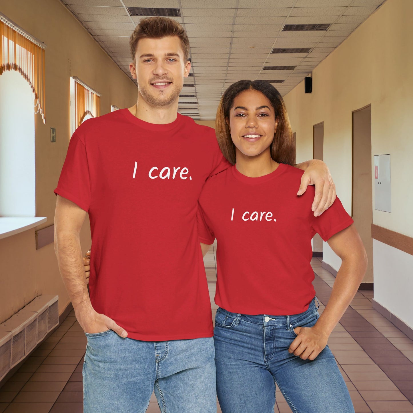 I Care Unisex Heavy Cotton Tee