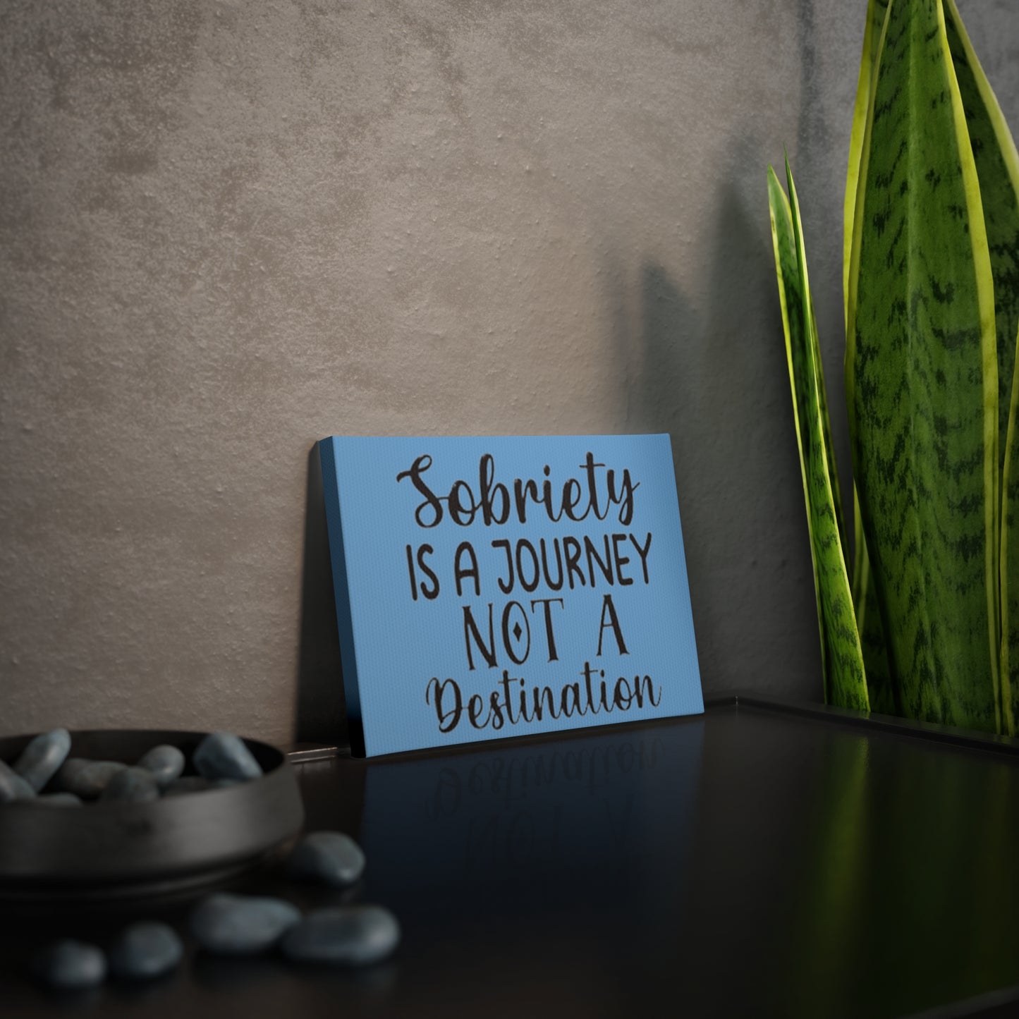 Canvas Tile - Sobriety is a Journey Wall Decor