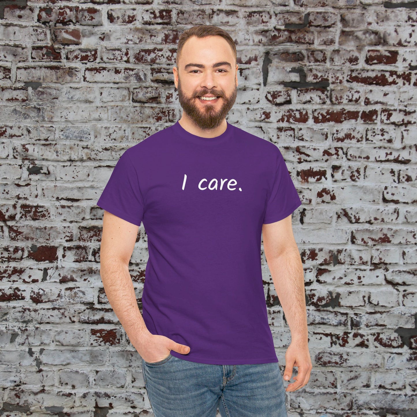 I Care Unisex Heavy Cotton Tee