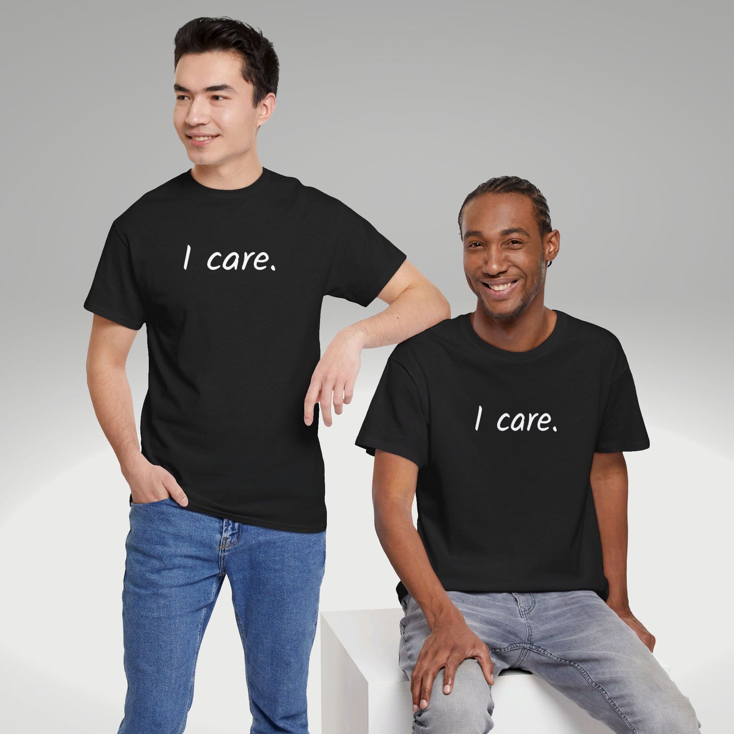 I Care Unisex Heavy Cotton Tee