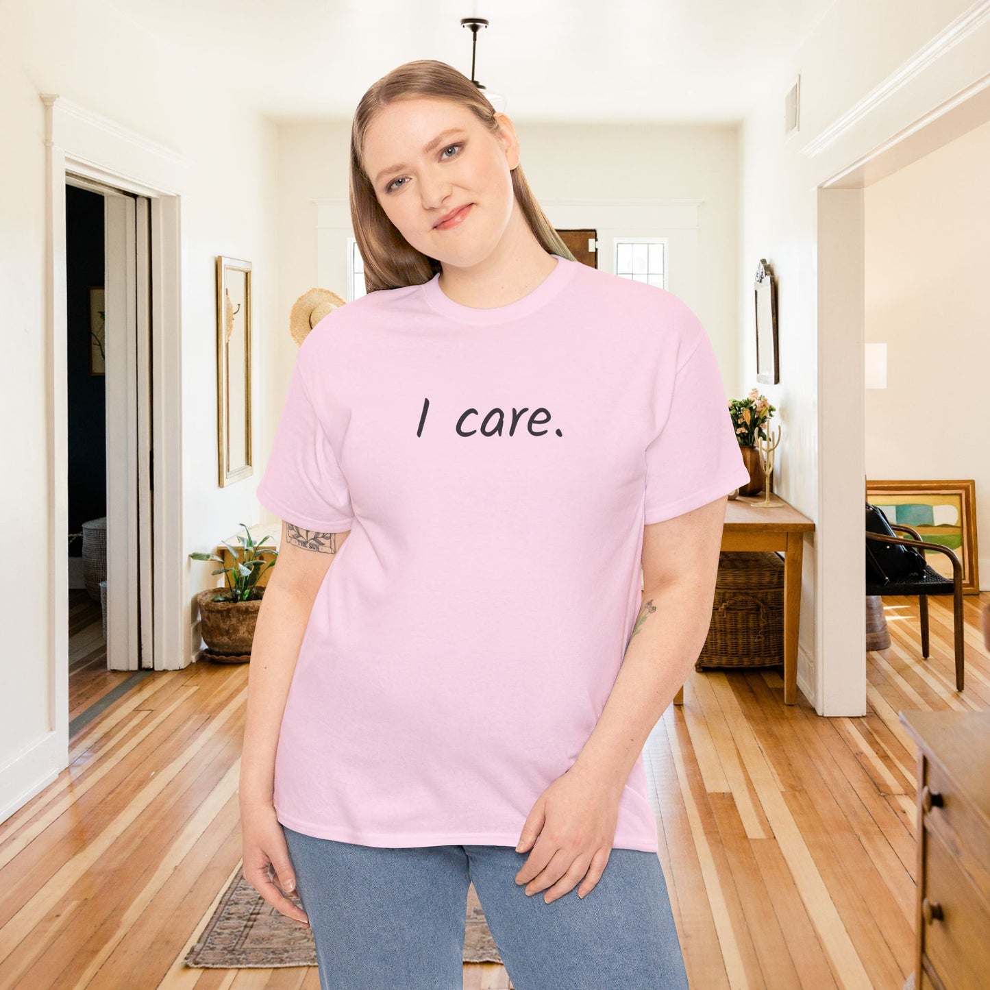 I Care Unisex Heavy Cotton Tee