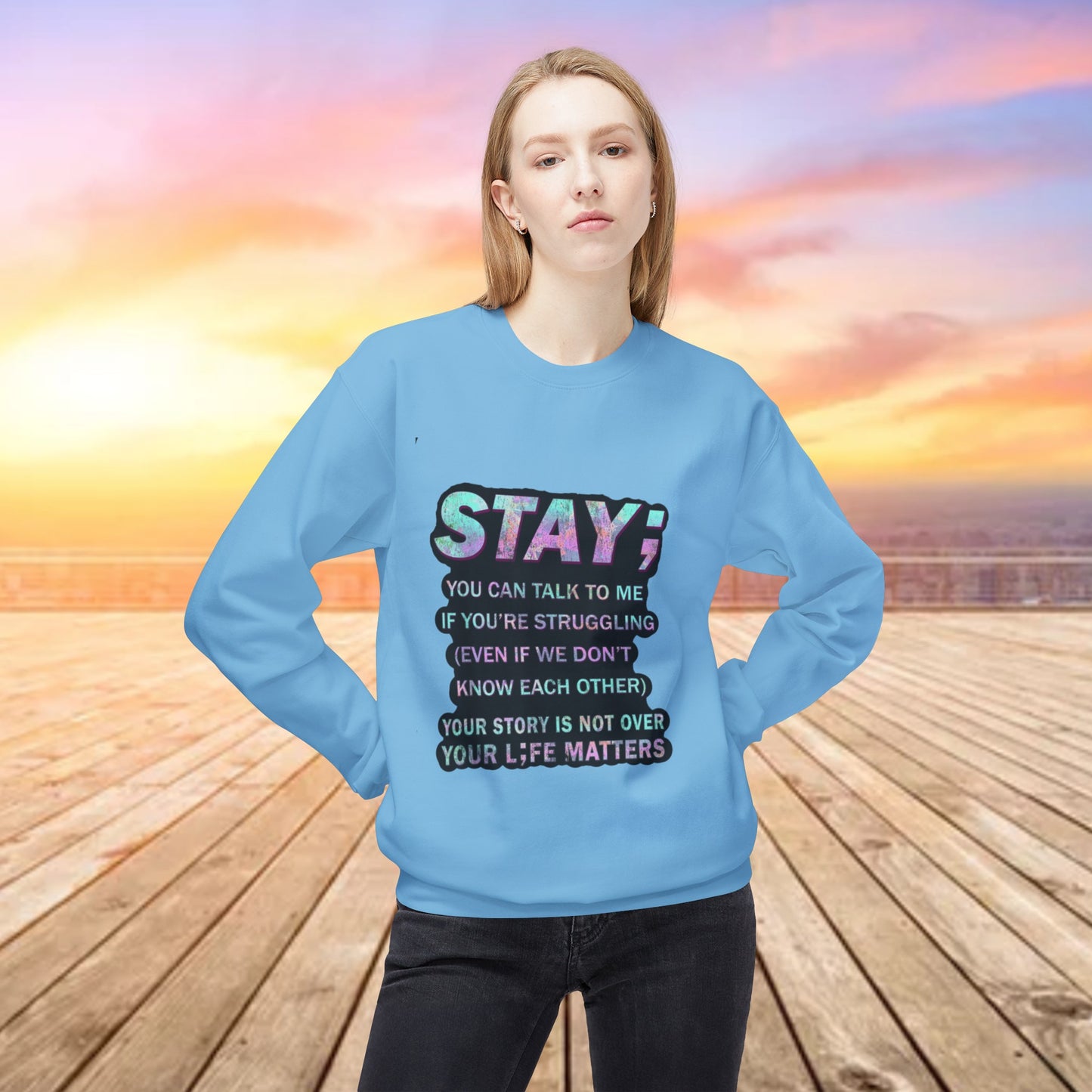 You Matter Unisex Midweight Fleece Crewneck Sweatshirt