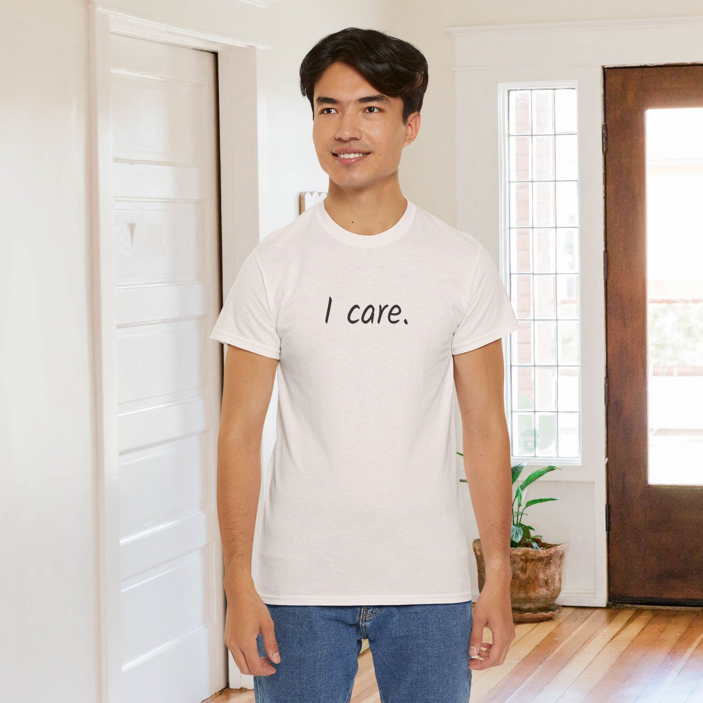 I Care Unisex Heavy Cotton Tee